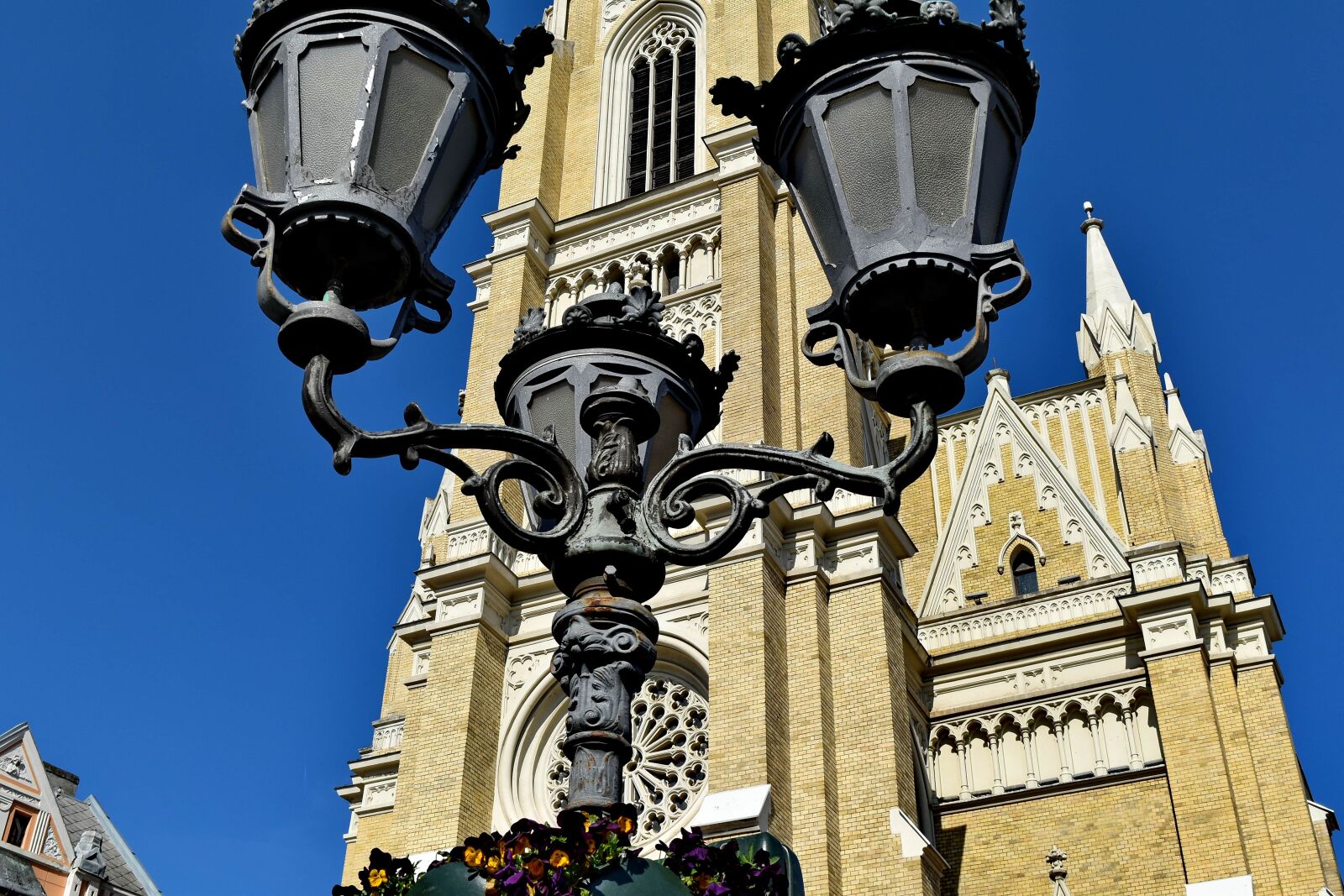 Nikon D5500 sample photo. Church tower, downtown, lamp photography