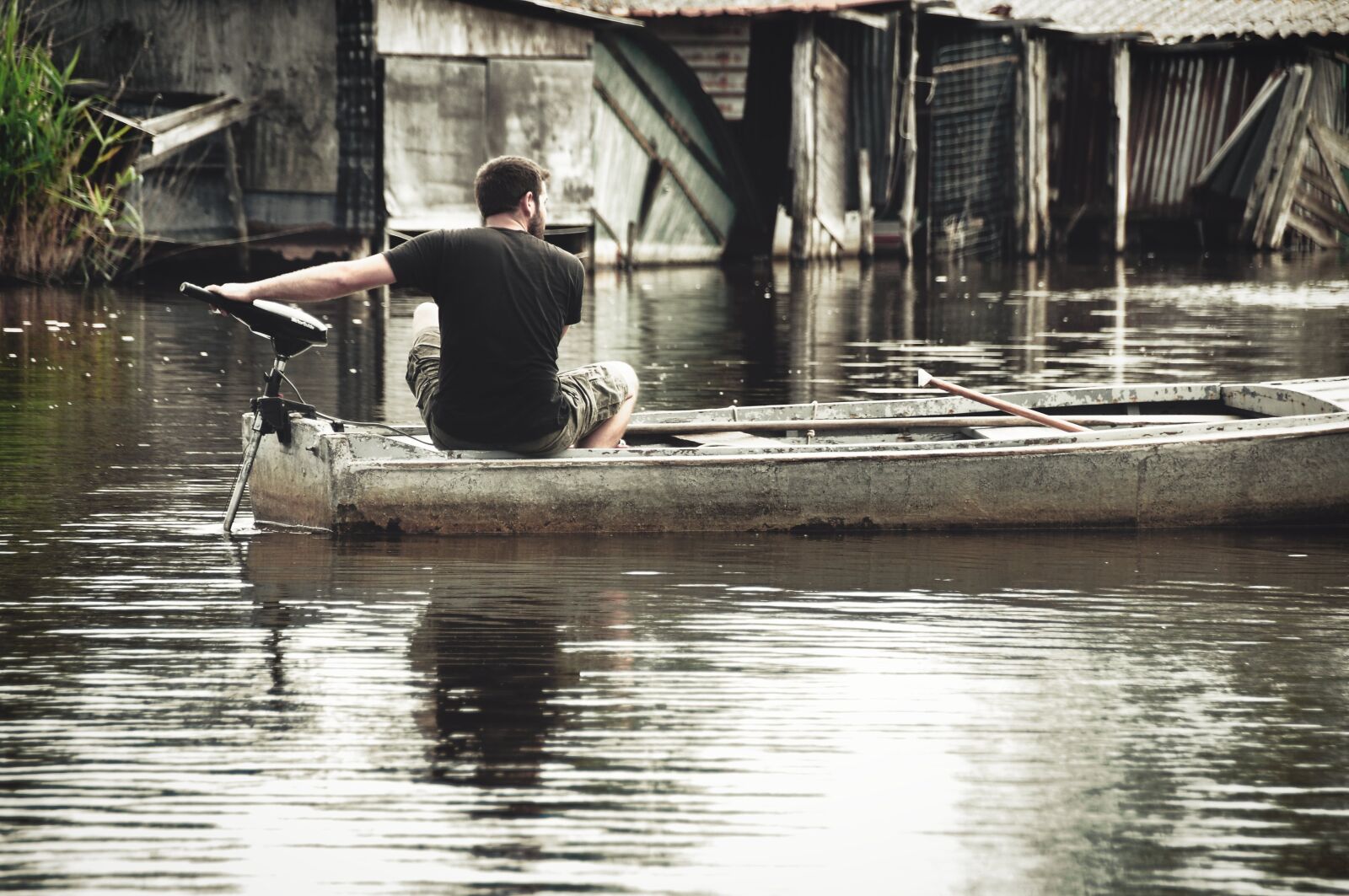 Nikon D300S sample photo. Boat, fishing, bayou photography
