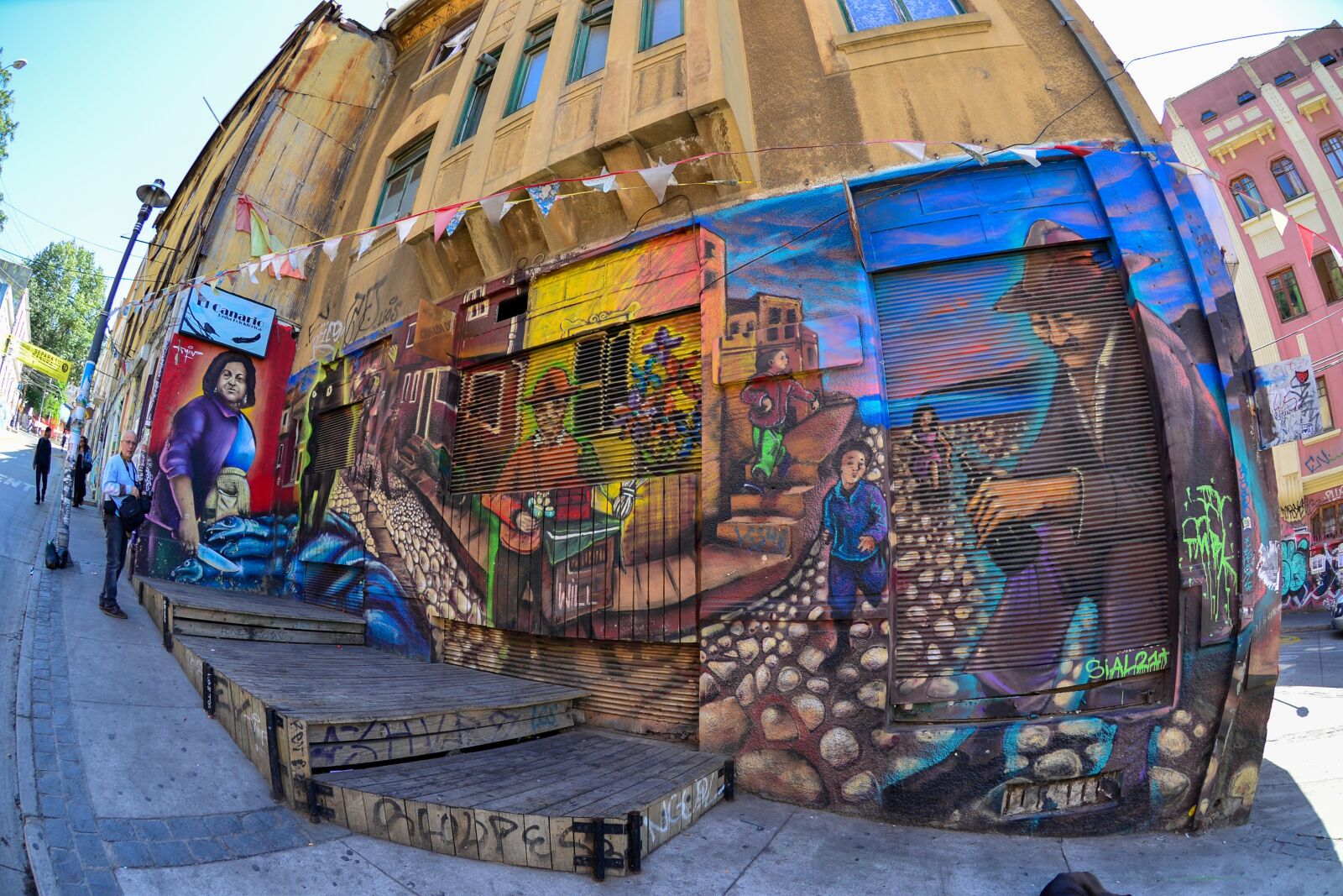 Nikon D610 sample photo. Chile, valparaiso, murals photography