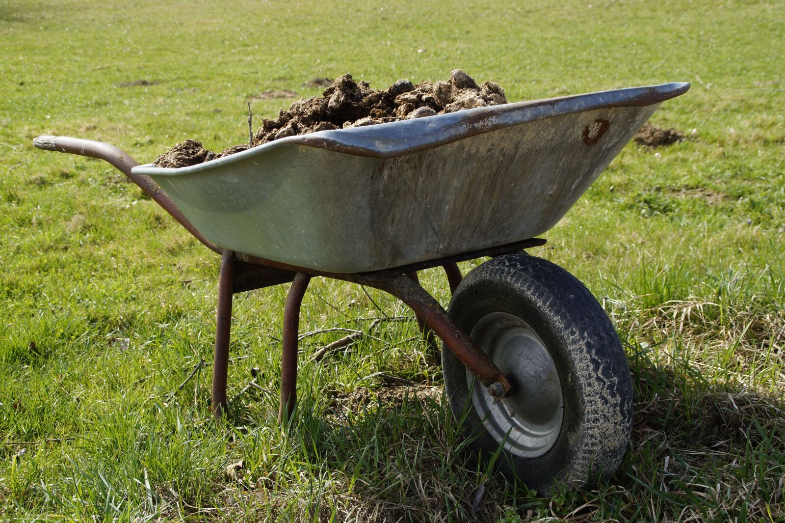 Sony SLT-A58 sample photo. Wheelbarrow, farm, crap photography