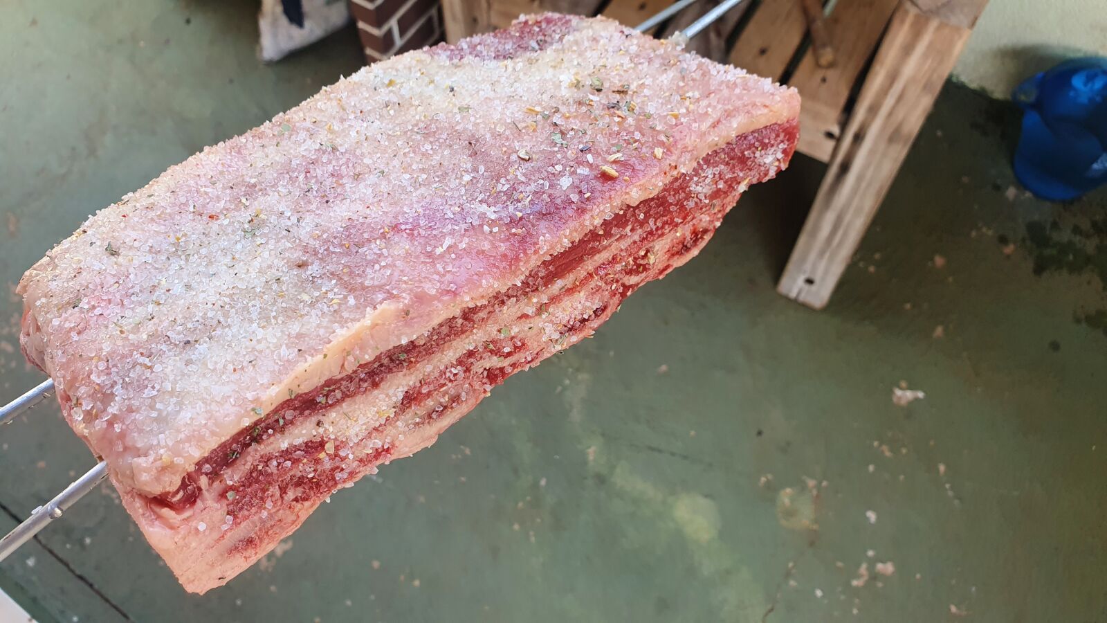 Samsung SM-G973F sample photo. Food, meat, ribs photography