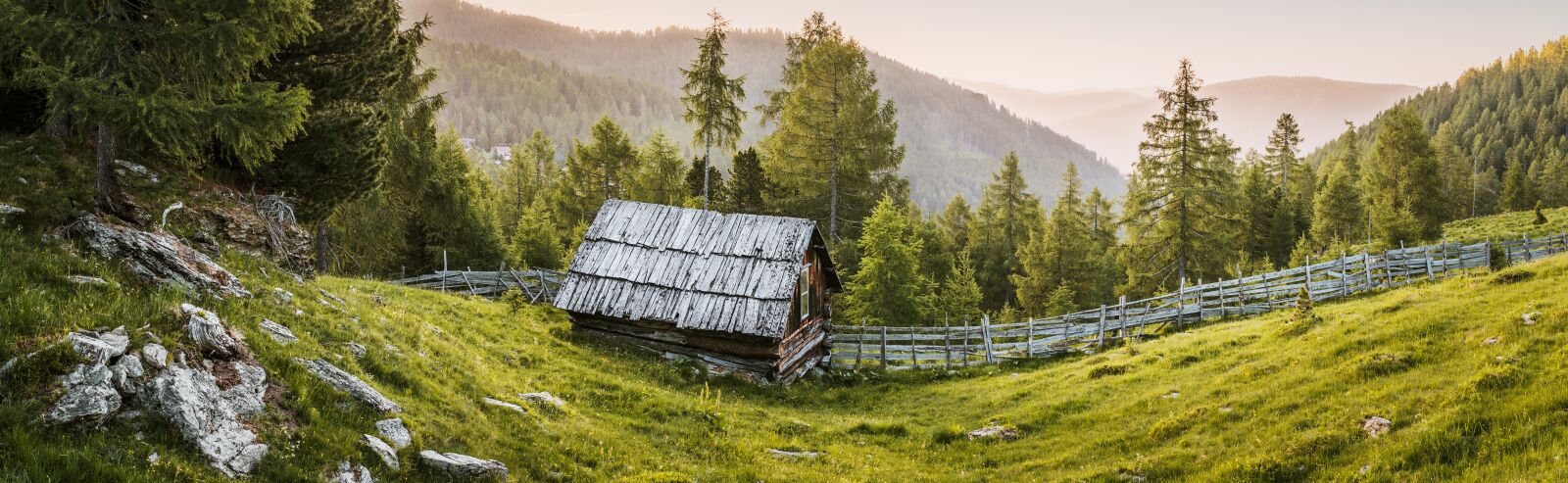 Sony a6300 + Sigma 30mm F2.8 EX DN sample photo. Mountain hut, alm, meadow photography