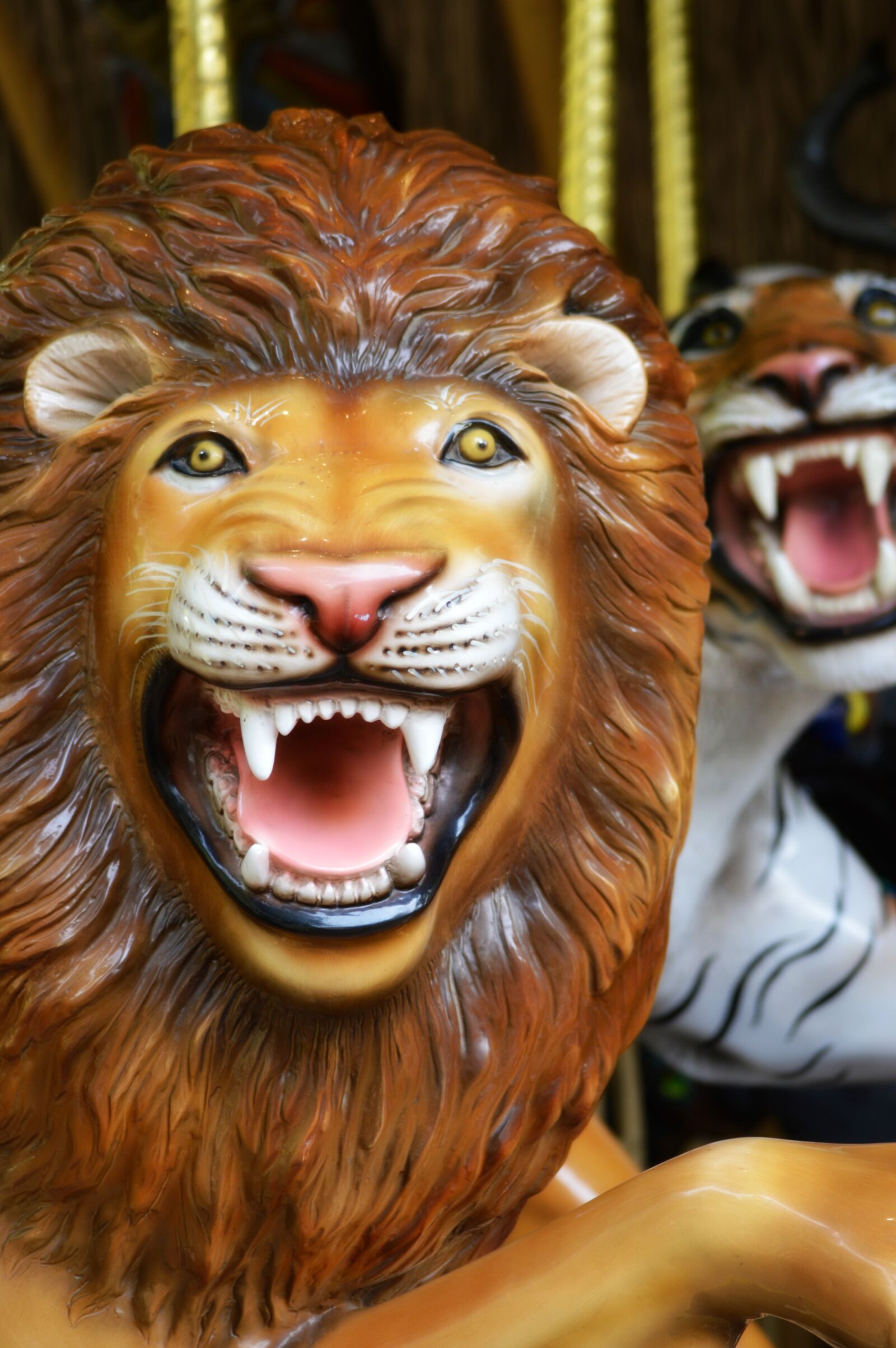 Nikon D3200 sample photo. Carousel, lion, merry-go-round photography