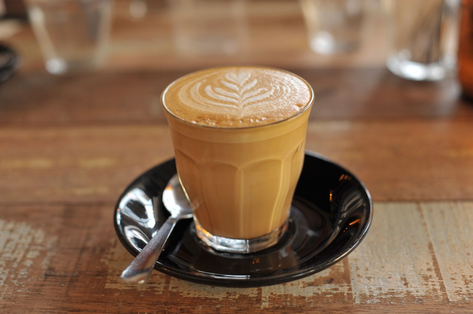 Nikon D700 sample photo. Coffee, wooden table, café photography