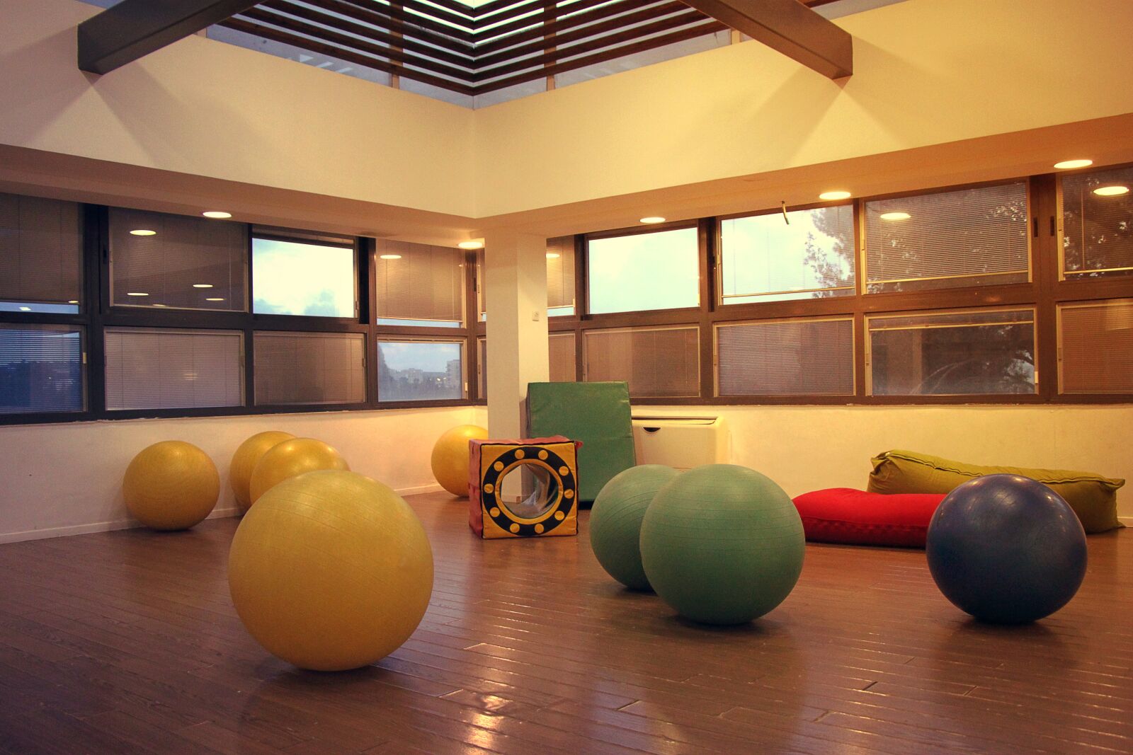 Canon EOS 500D (EOS Rebel T1i / EOS Kiss X3) sample photo. Gymboree, hall, balls photography
