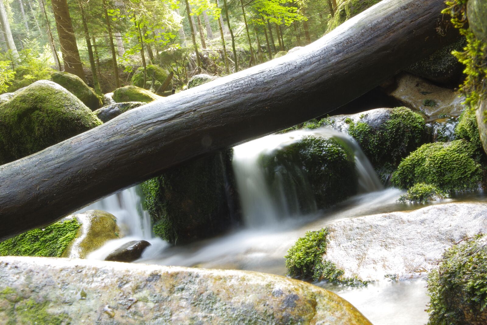 Pentax K-70 sample photo. Waterfall, water, mountains photography