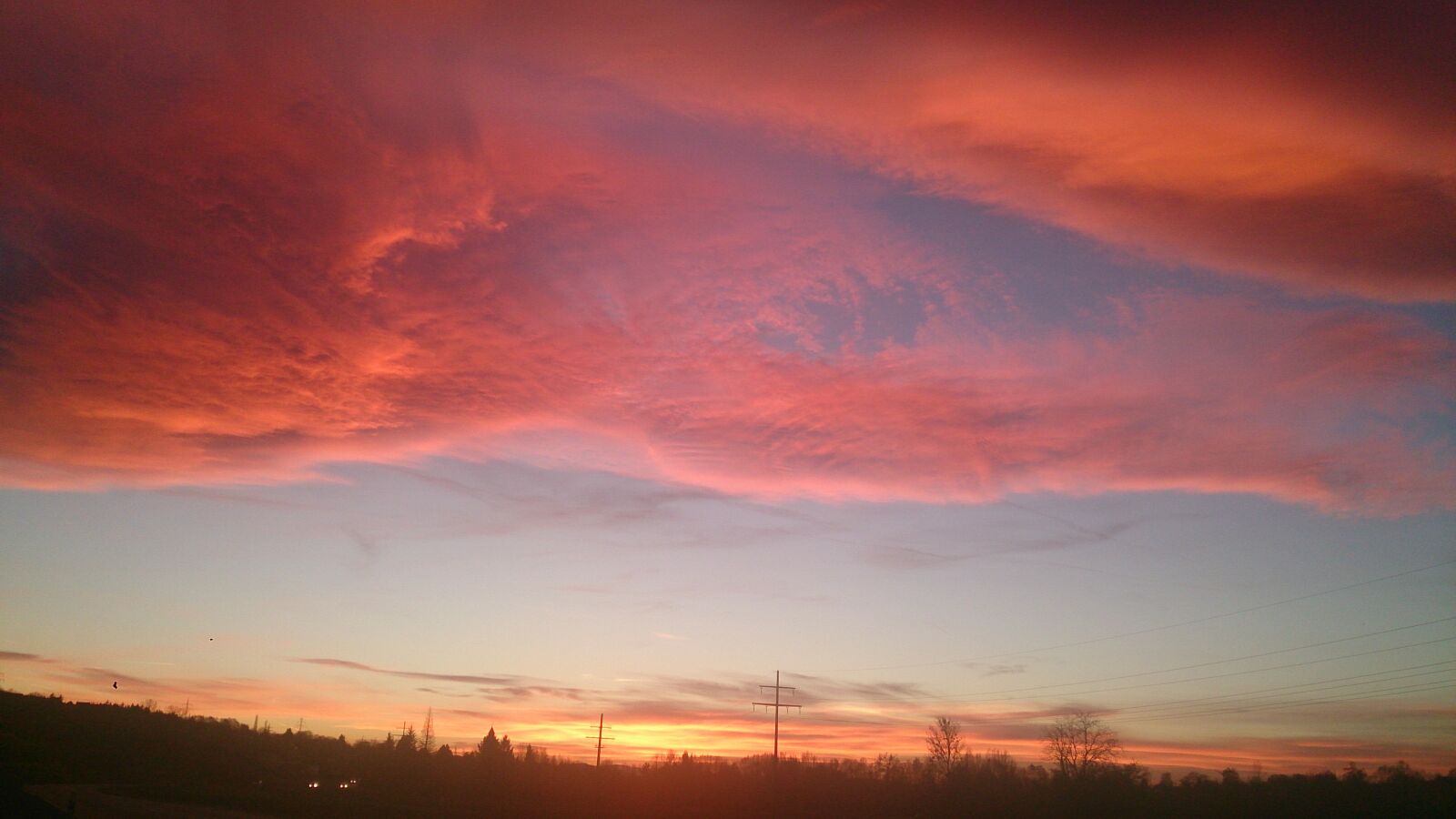 Sony Xperia Z sample photo. Afterglow, clouds, abendstimmung photography