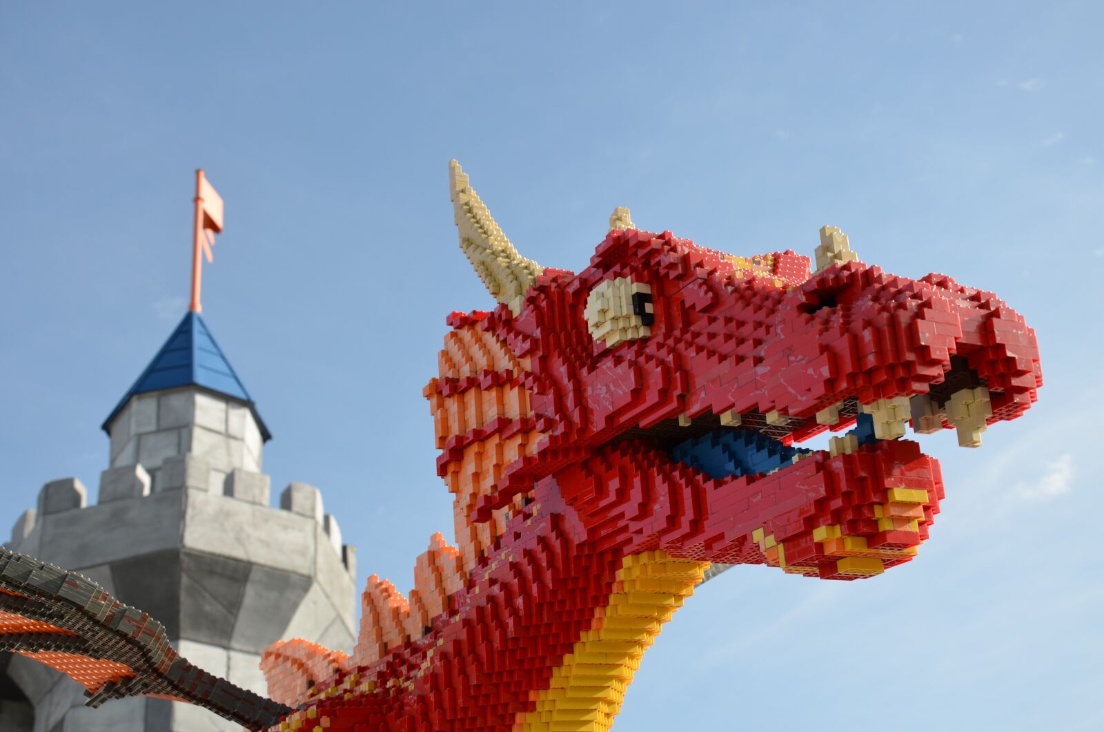 Nikon D5100 sample photo. Lego, dragon, legoland photography