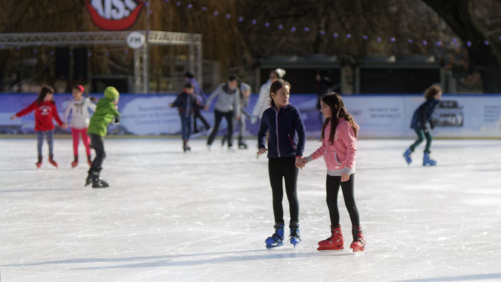 Nikon D5300 sample photo. Kids, winter, ice photography