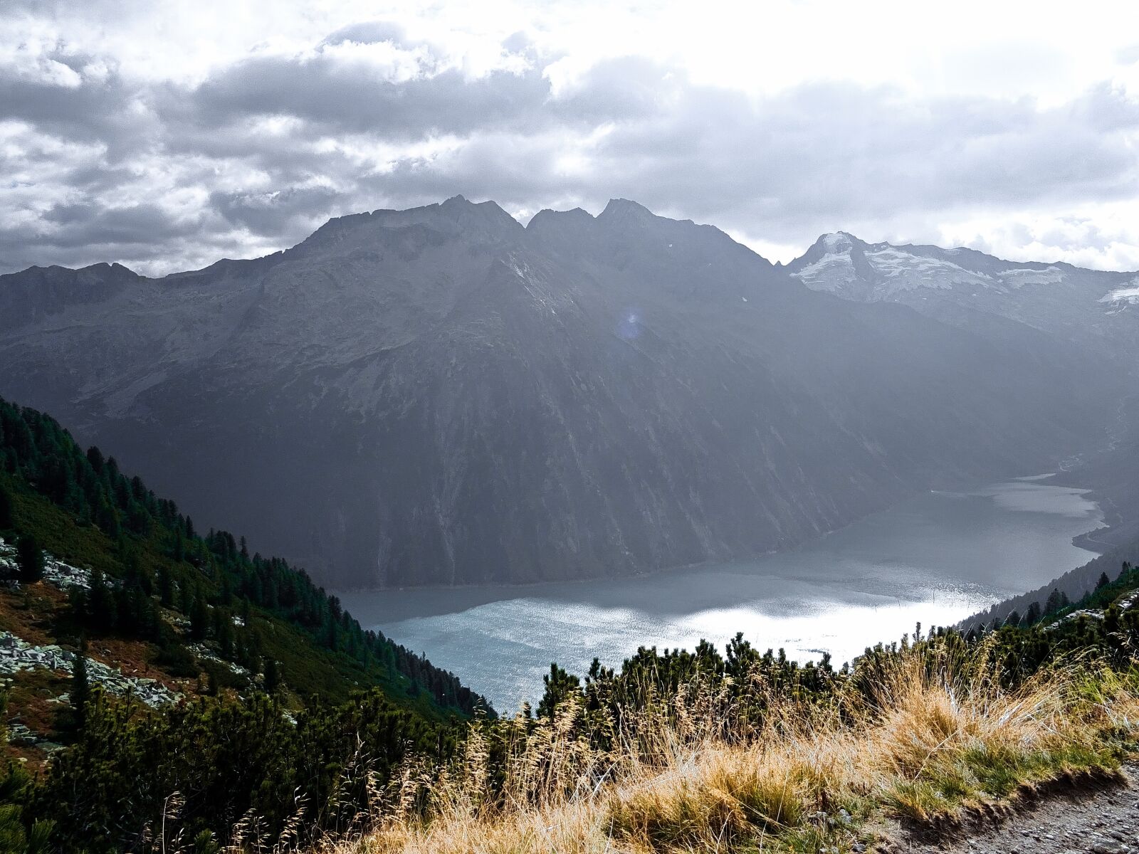Sony DSC-HX60 sample photo. Schlegeis, reservoir, zillertal photography