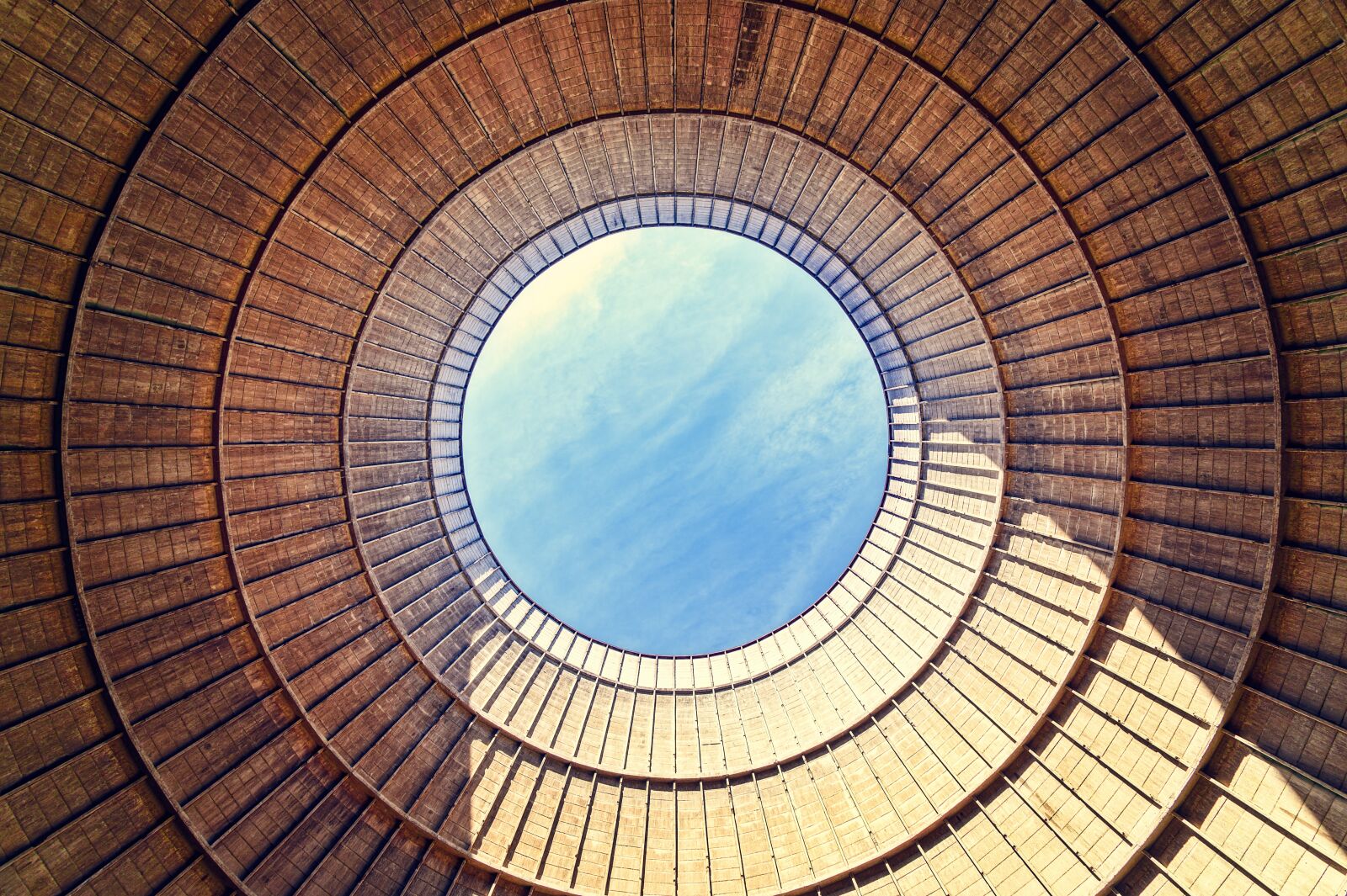 Nikon Z6 sample photo. Cooling tower, concrete, perspective photography