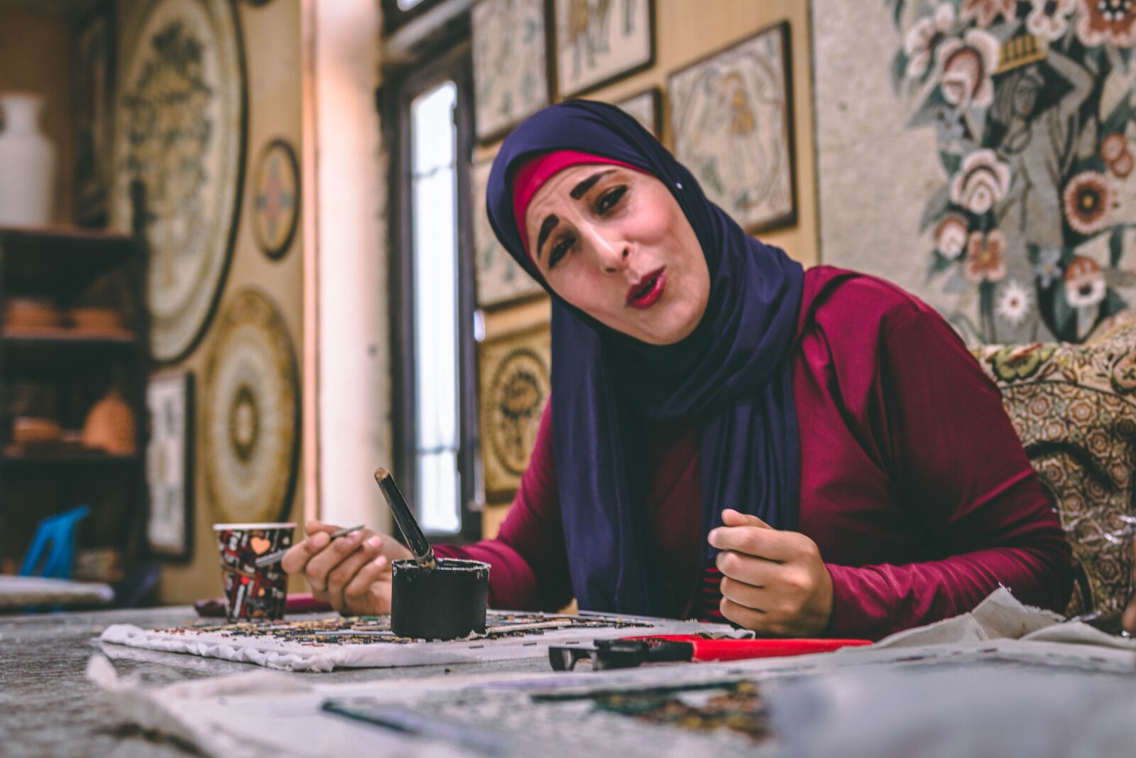 Canon EOS 70D sample photo. Girl, art, painting photography