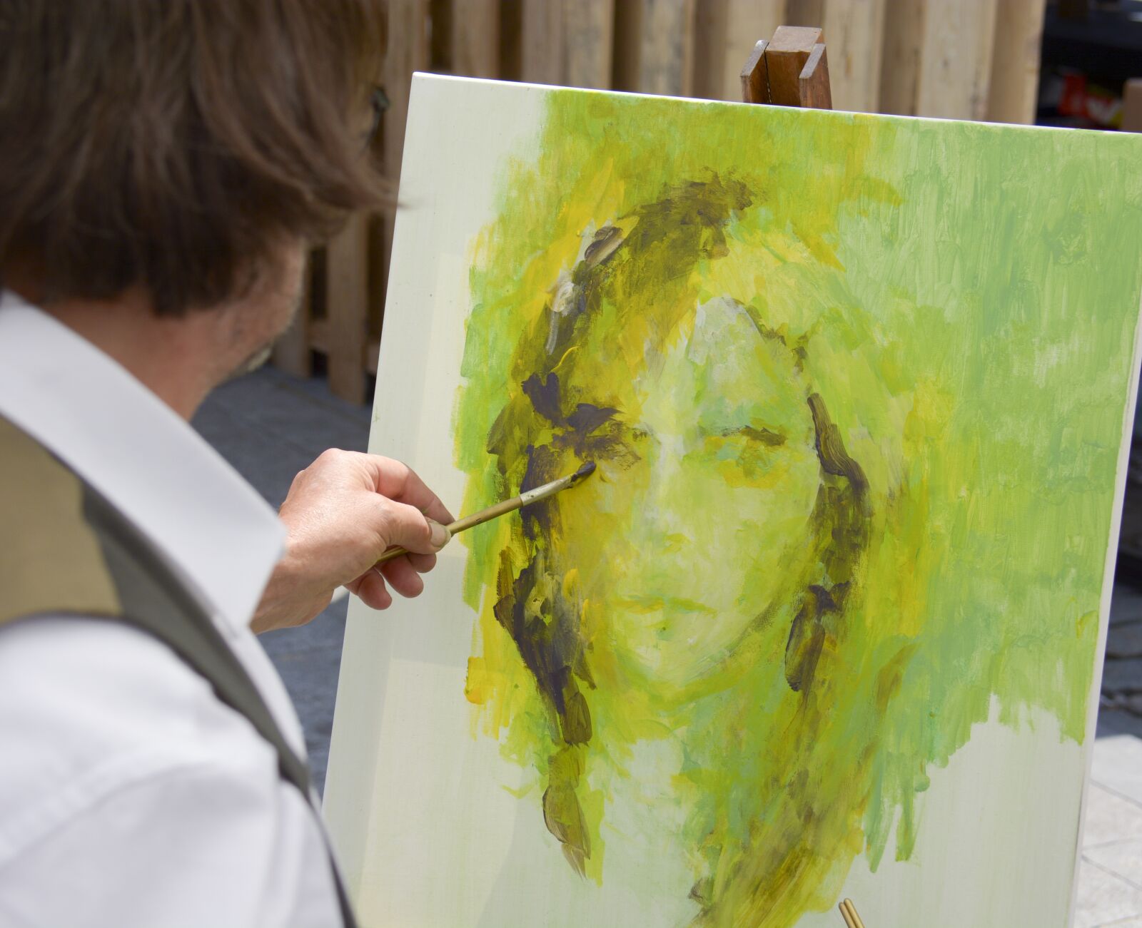 Nikon D7100 sample photo. Painting, brush, artist photography