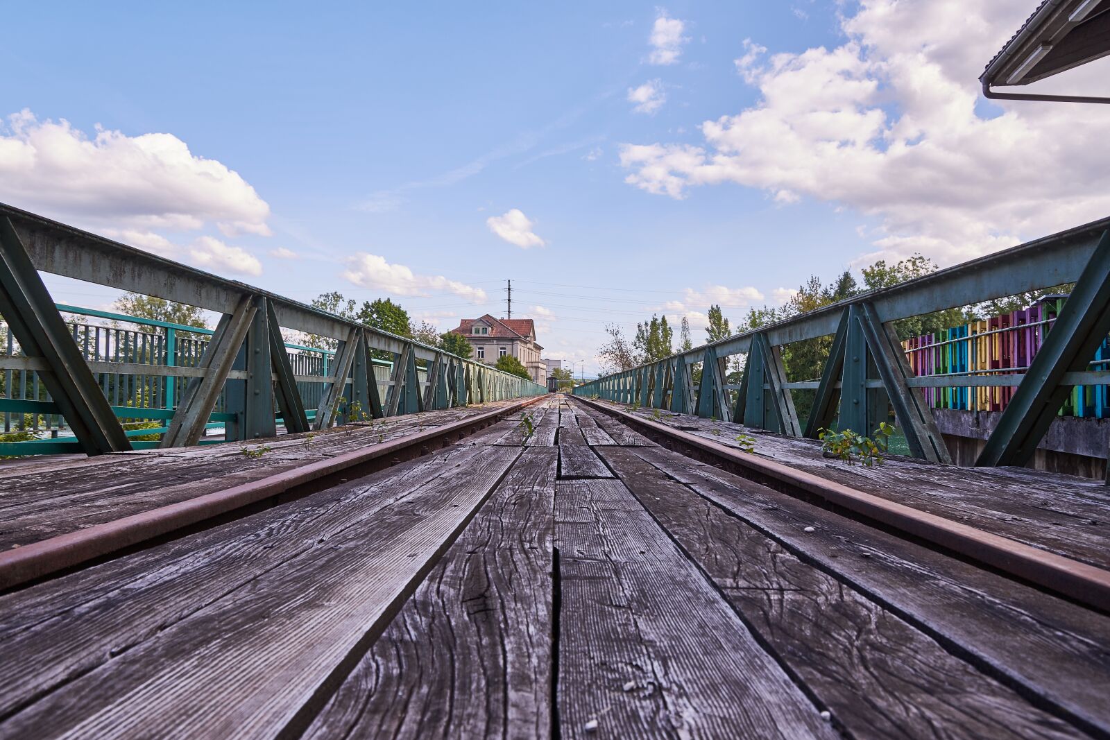 Nikon D7200 sample photo. Tracks, clouds, bridge photography