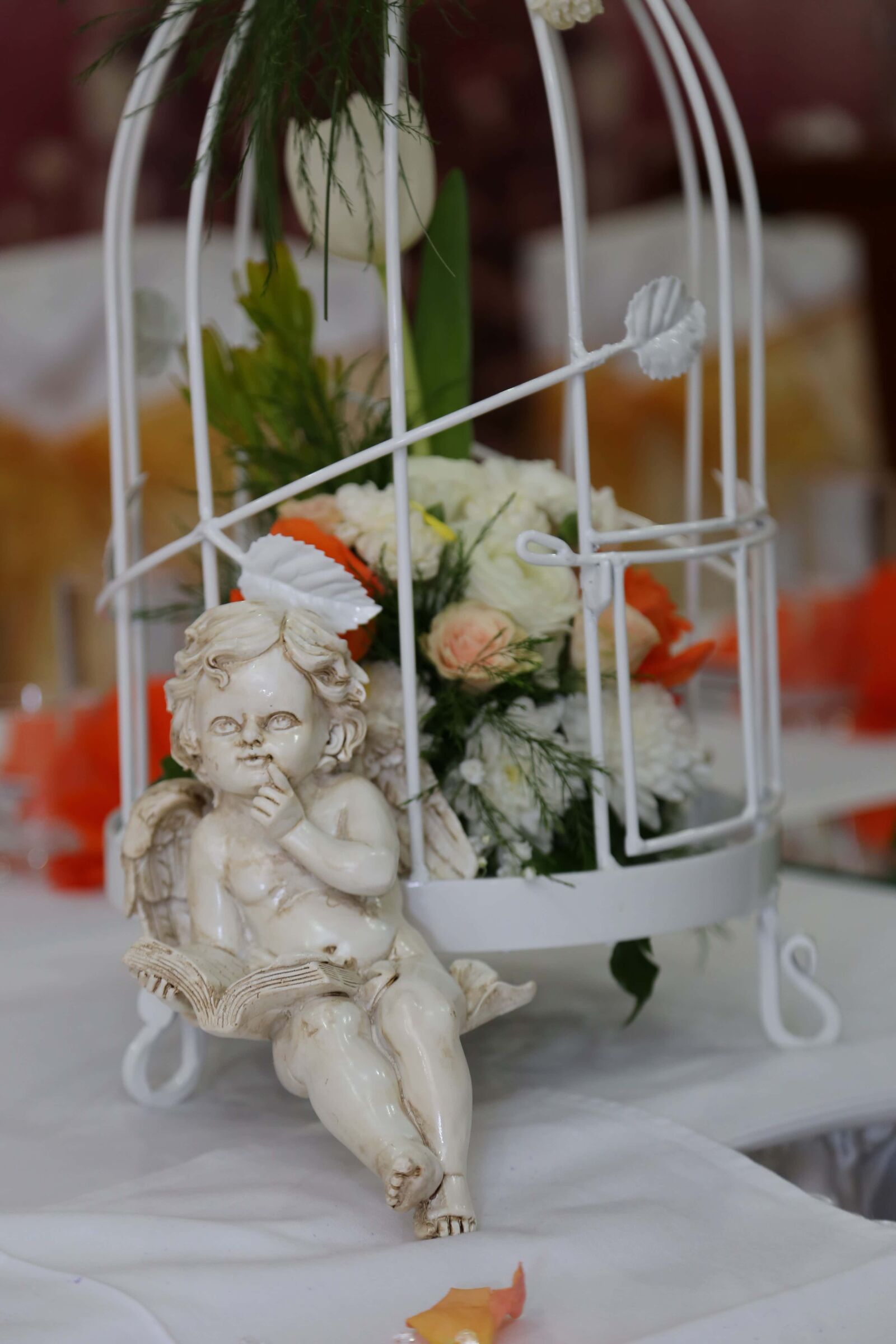 Canon EF 24-105mm F4L IS USM sample photo. Angel, cage, romantic, figurine photography