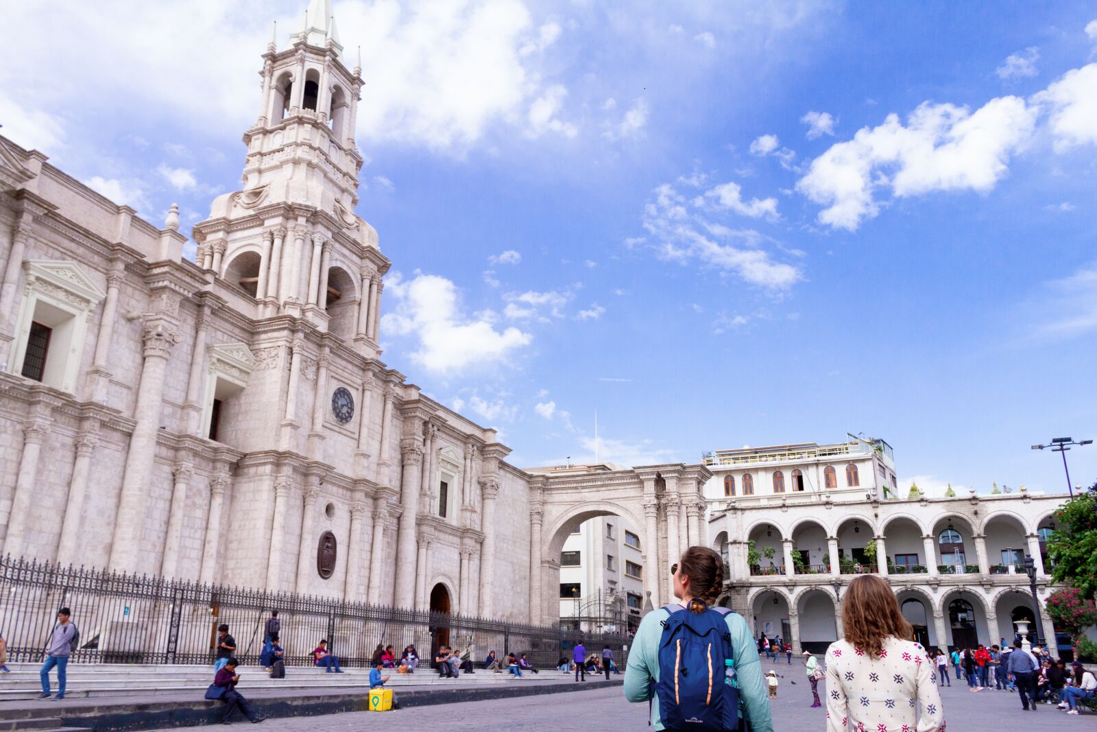Canon EOS 7D + Canon EF-S 18-55mm F3.5-5.6 IS STM sample photo. Cathedral of arequipa, arequipa photography