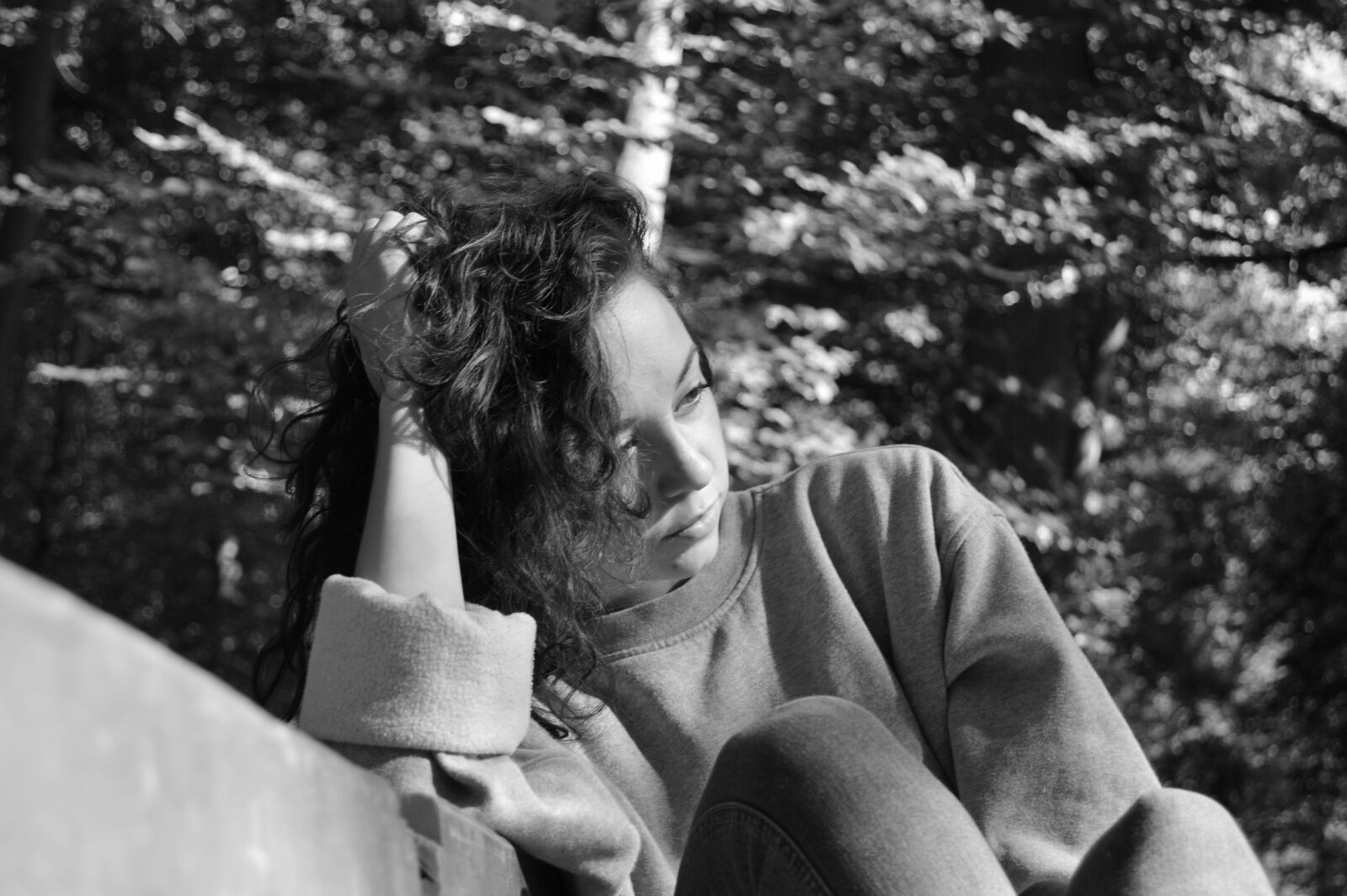 Nikon D3200 sample photo. Woman, nature, black and photography