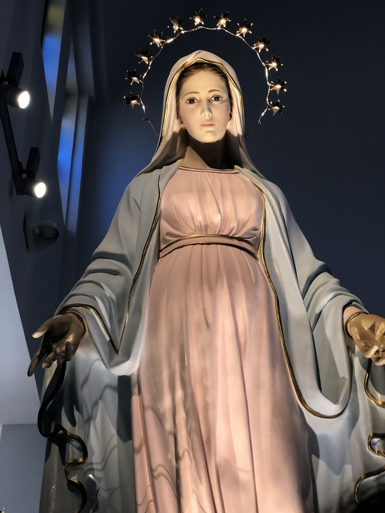 iPhone 8 Plus back dual camera 6.6mm f/2.8 sample photo. The virgin mary, faith photography