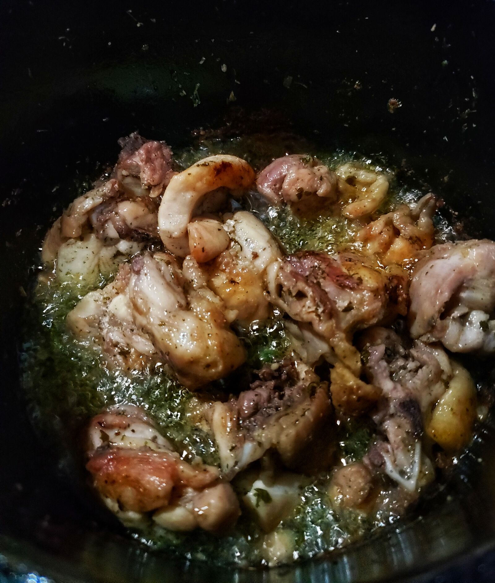 Samsung Galaxy S9 sample photo. Frango na panela de photography