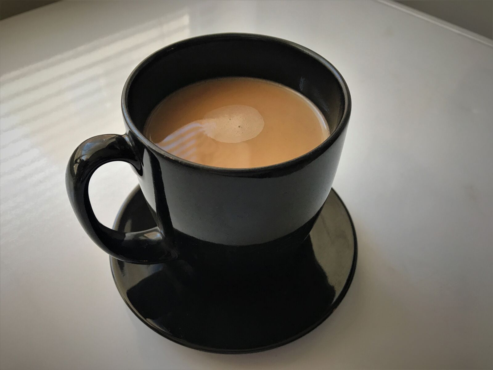 iPhone 7 Plus back dual camera 3.99mm f/1.8 sample photo. Coffee, coffee mug, cafe photography