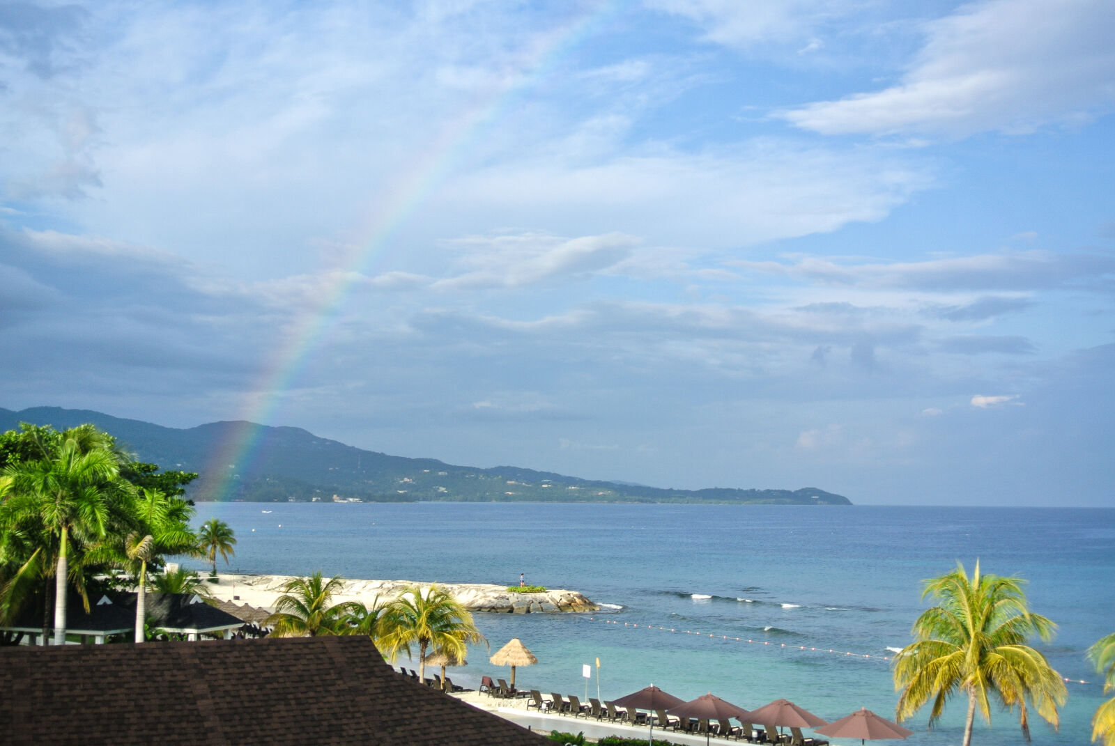 Nikon 1 J1 sample photo. Honeymoon, jamaica, rainbow, resort photography