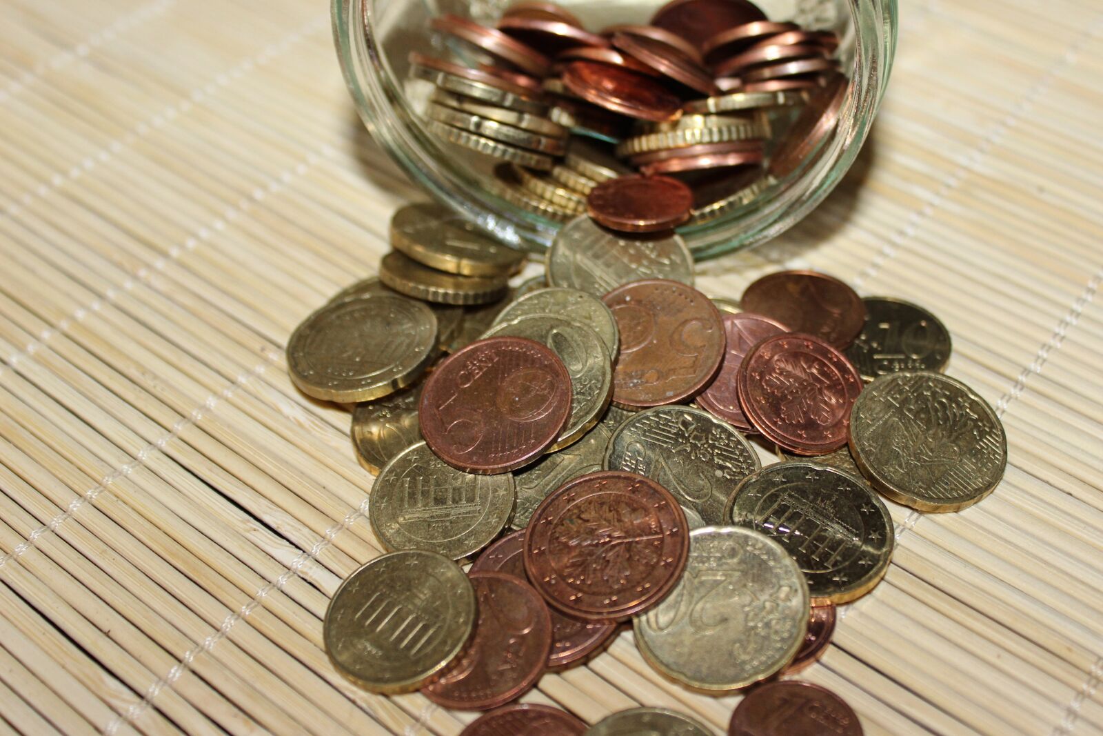 Canon EOS 600D (Rebel EOS T3i / EOS Kiss X5) sample photo. Coins, euro, € coin photography