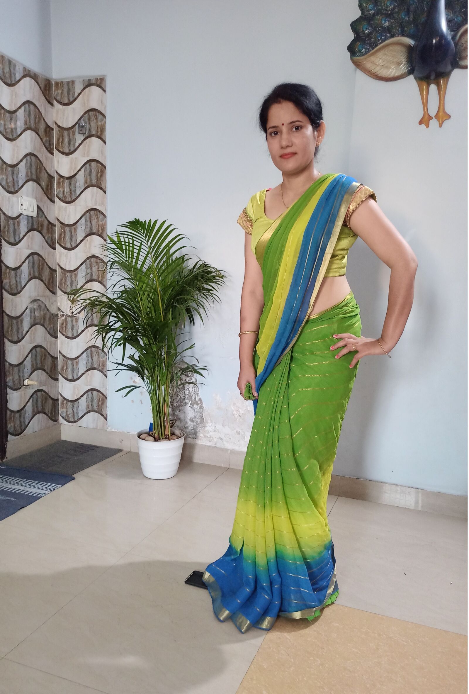 Xiaomi Redmi Note 8 Pro sample photo. Saree, indian women, sari photography