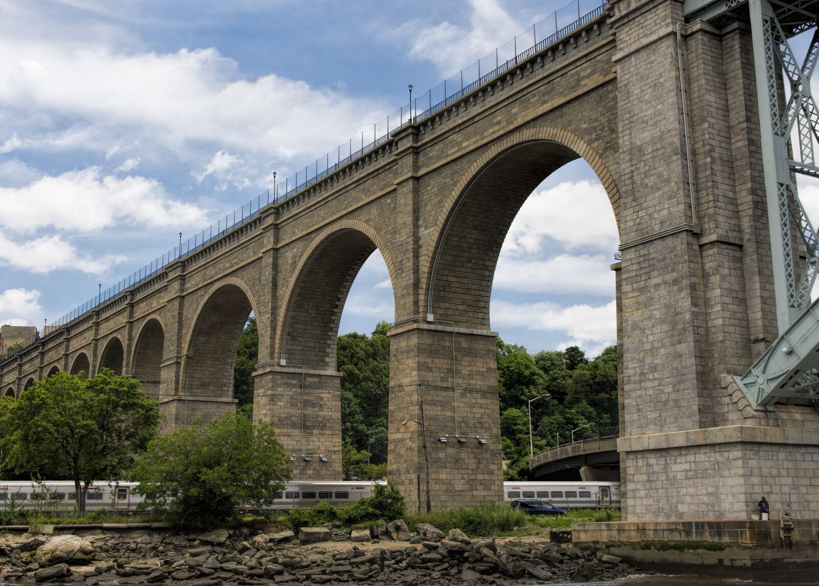 Nikon D7200 sample photo. Bridge, river, train photography