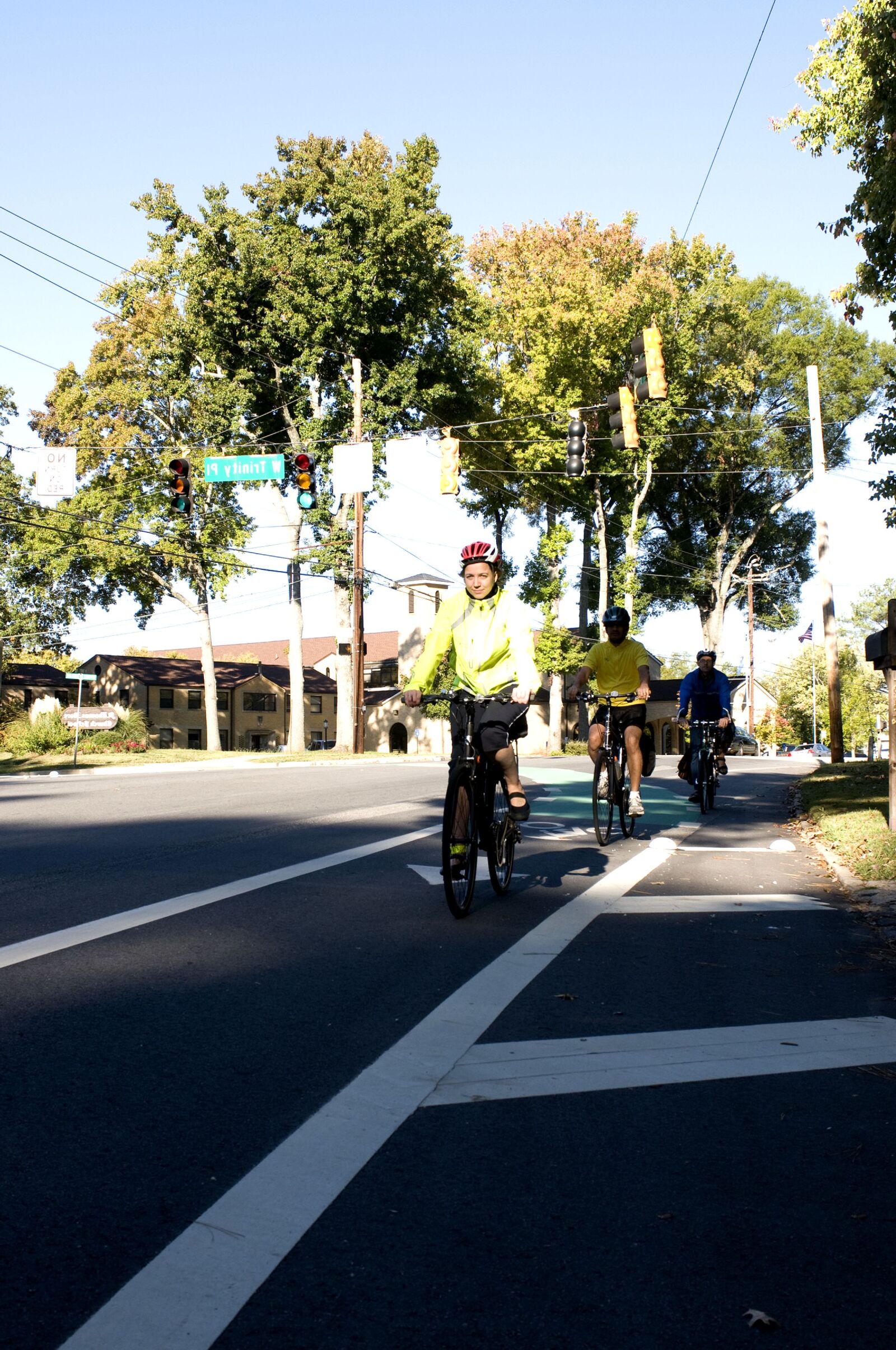 Nikon D300 sample photo. Three, bicyclists photography