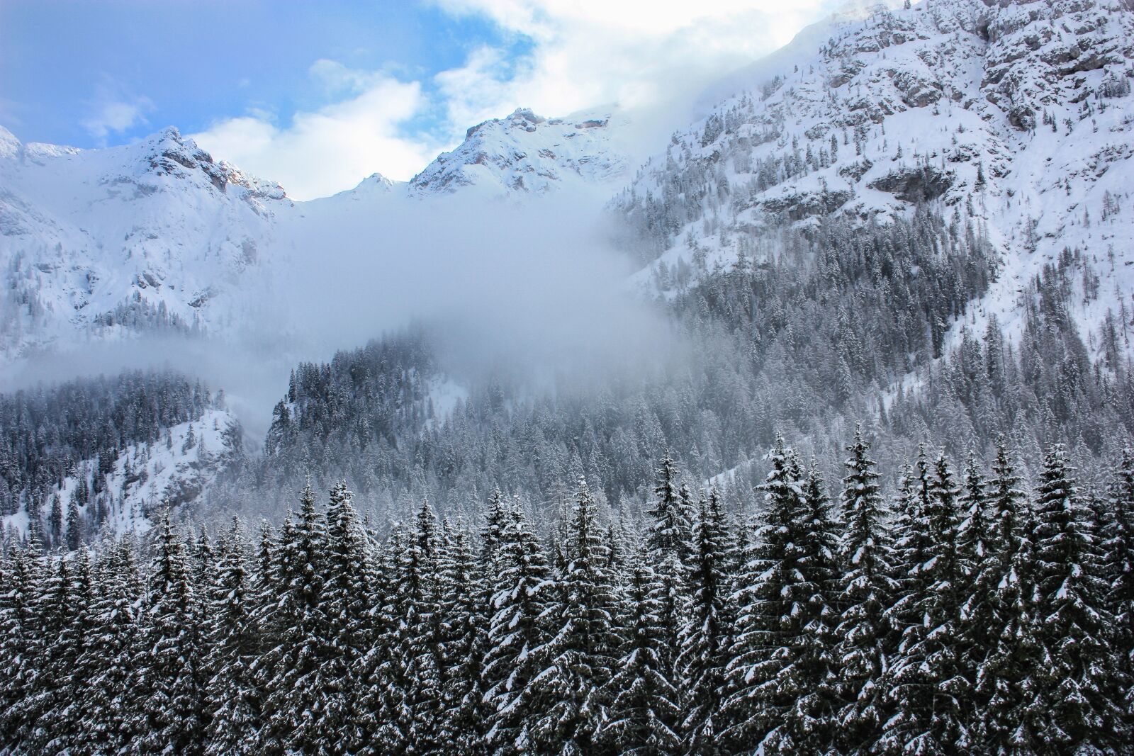 Canon EOS 450D (EOS Rebel XSi / EOS Kiss X2) sample photo. Snow, mountain, nature photography