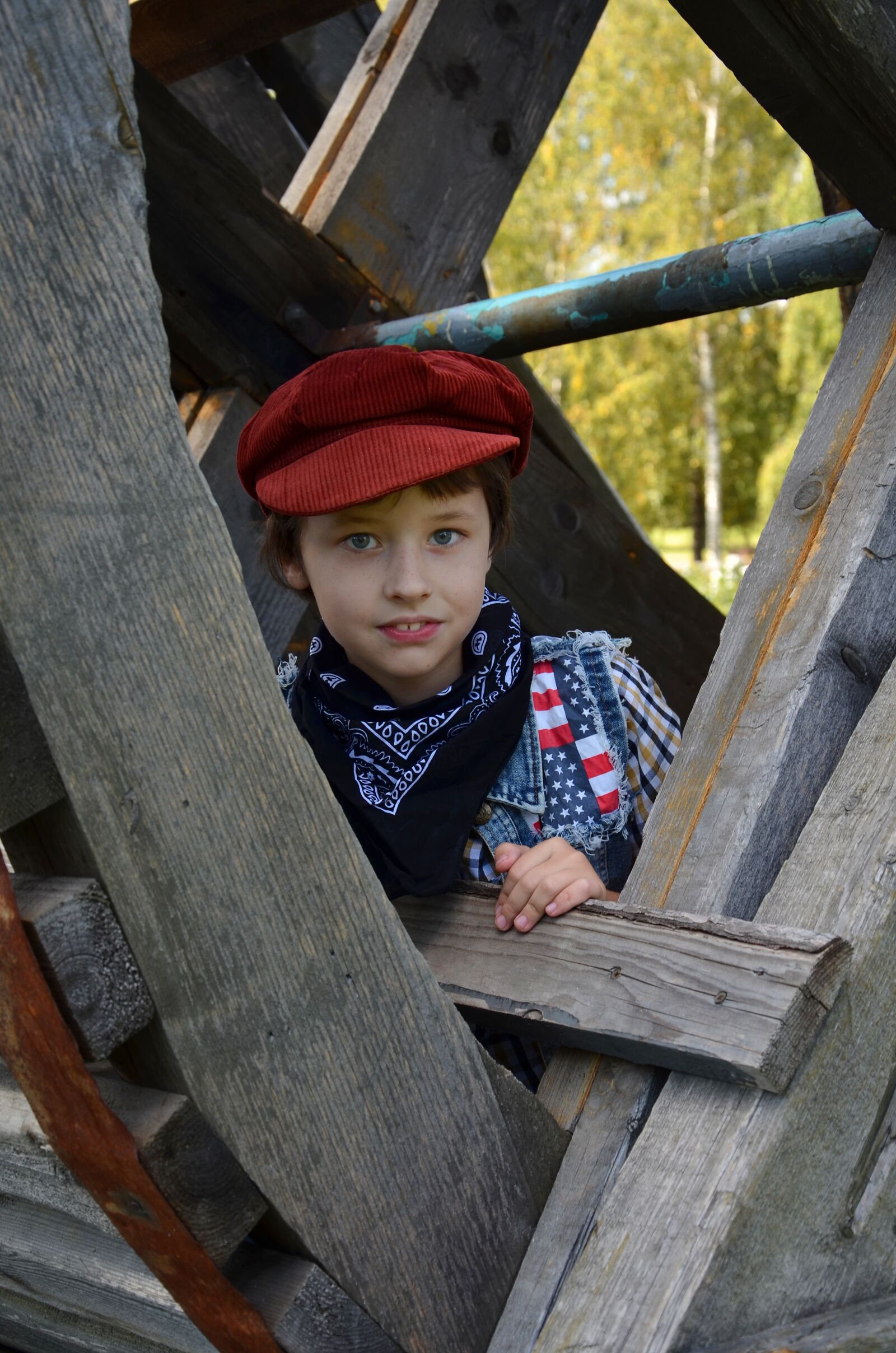 Nikon D7000 sample photo. Boy, wheel, mill photography