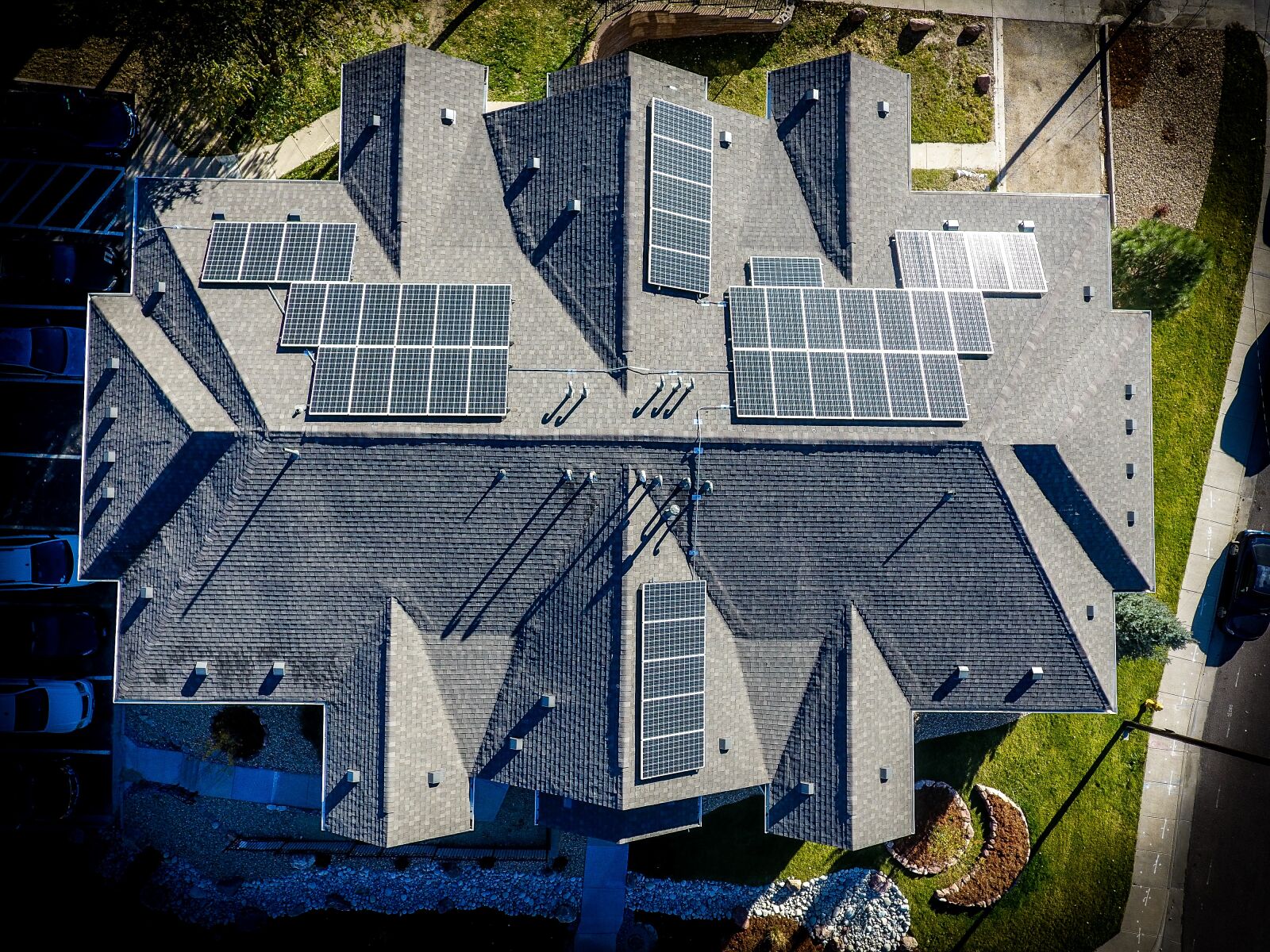 DJI FC330 sample photo. Architecture, solar, solar panels photography