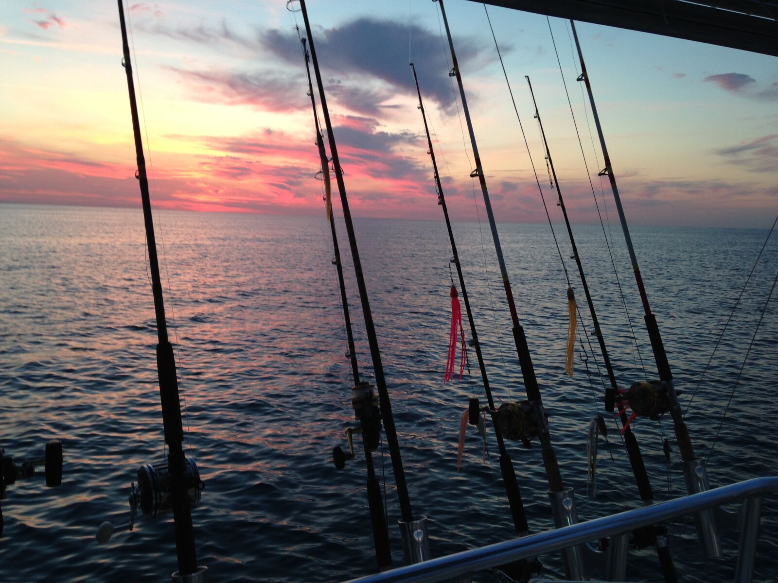 iPhone 5 back camera 4.12mm f/2.4 sample photo. Fishing, ocean, sunset photography
