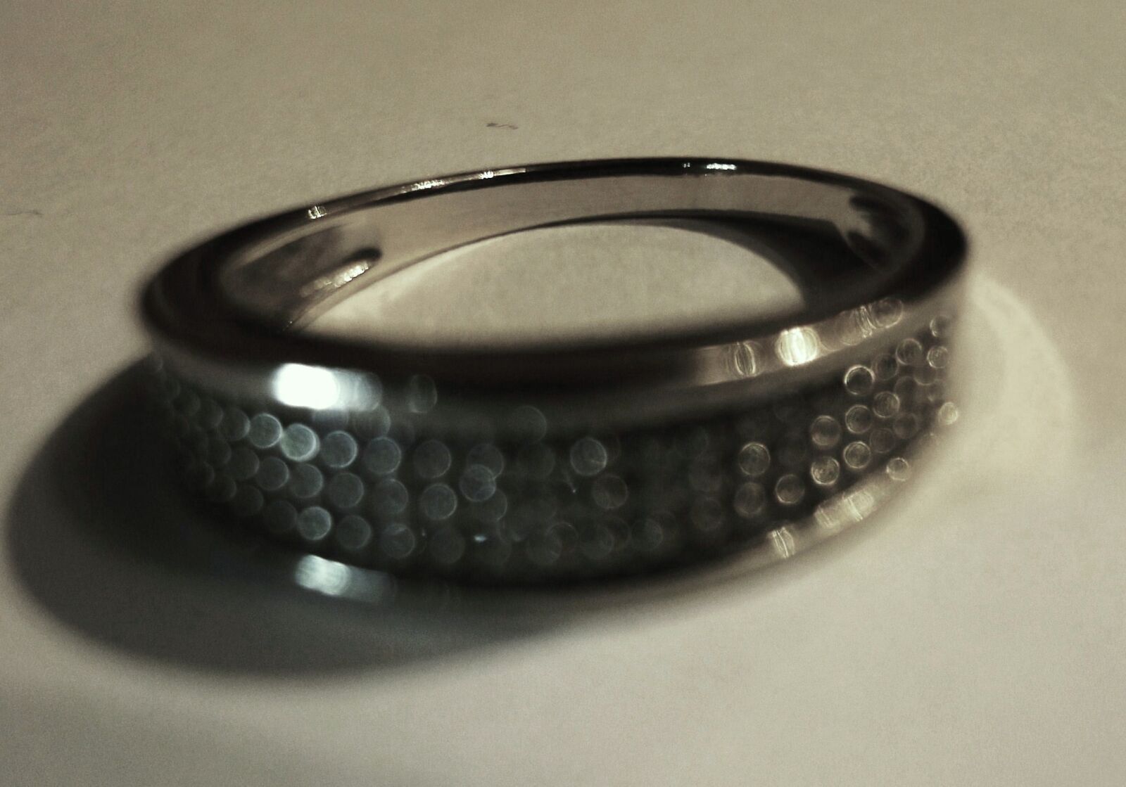 Sony Cyber-shot DSC-WX1 sample photo. Diamonds, night, platinum, ring photography
