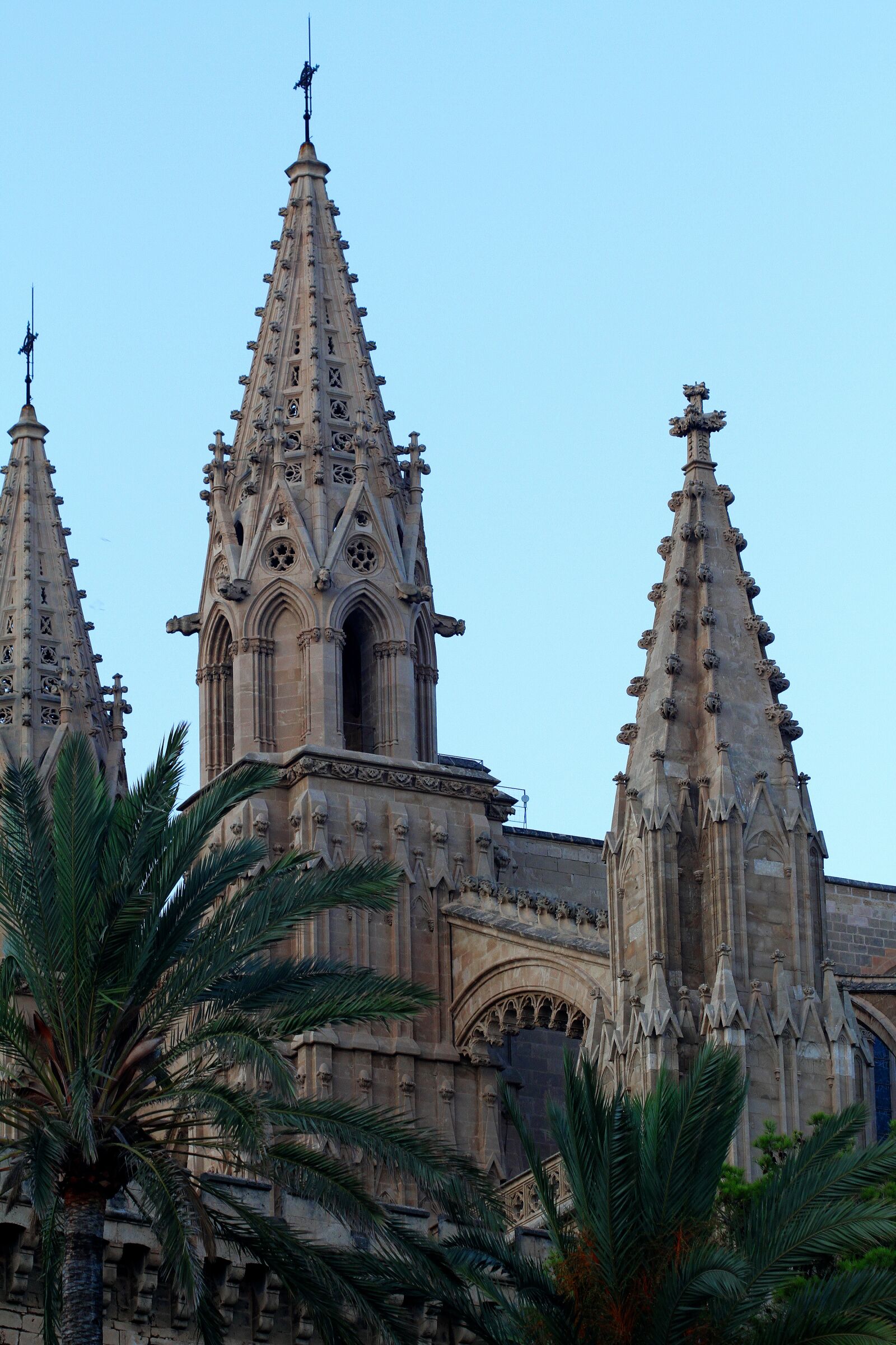 Canon EOS 7D sample photo. Mallorca spain, cathedral, spires photography