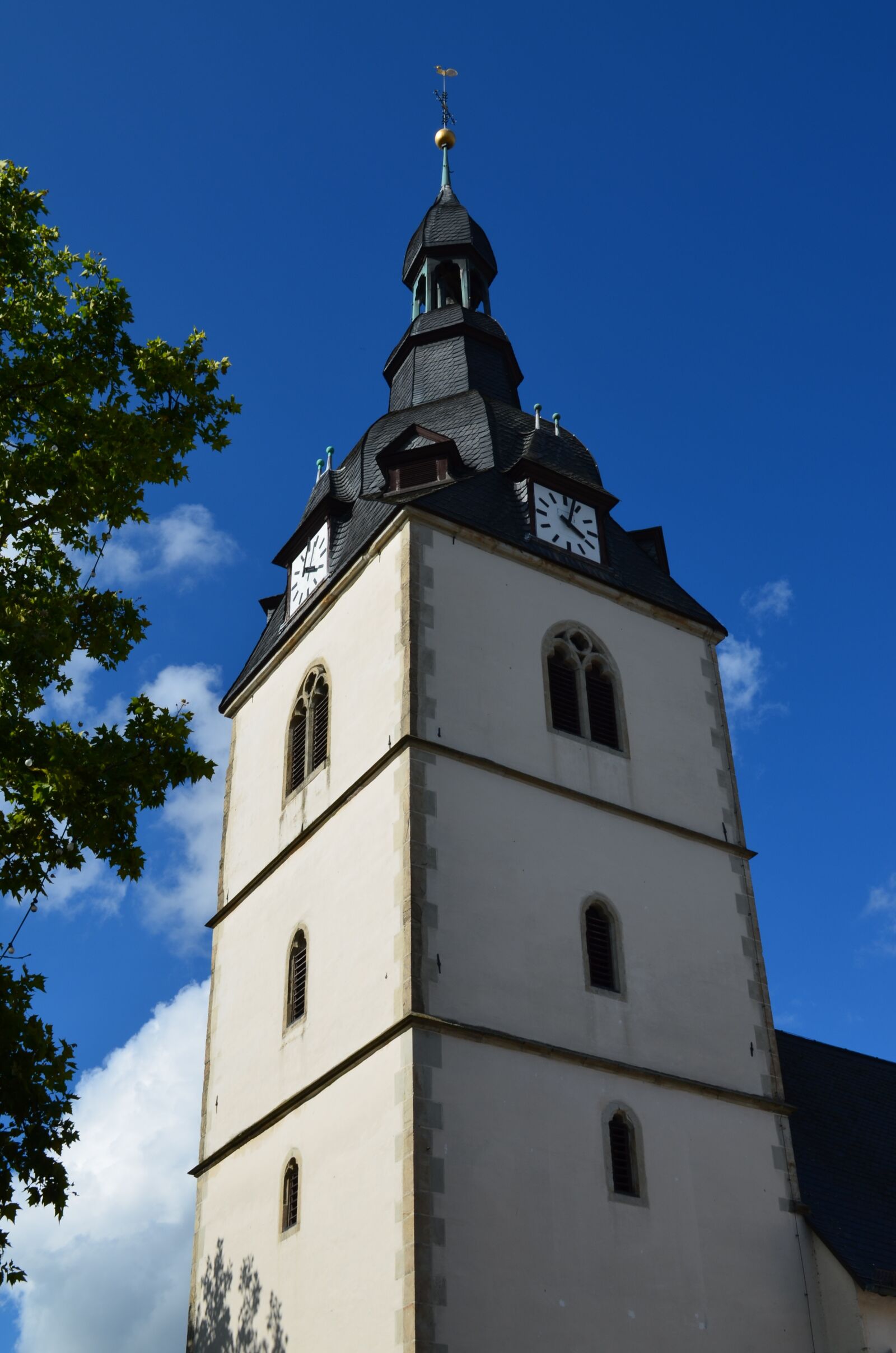 Nikon D5100 sample photo. Steeple, clock tower, church photography