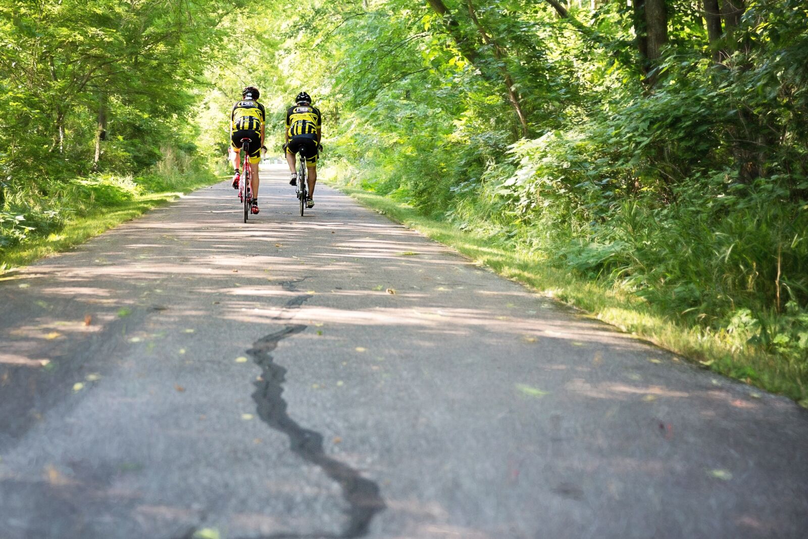 Canon EF 24-70mm F2.8L II USM sample photo. Two men on bicycles photography