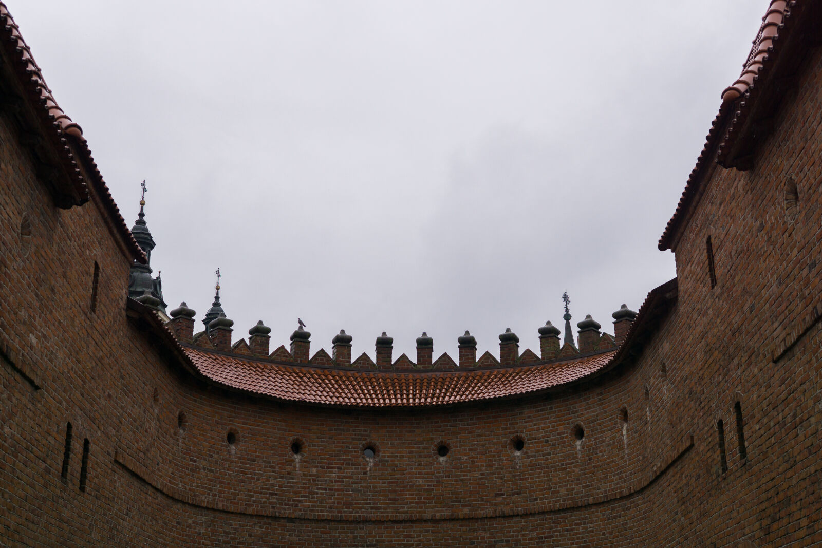 Sony a6000 + Sigma 30mm F2.8 EX DN sample photo. Brick, castle, red, wall photography