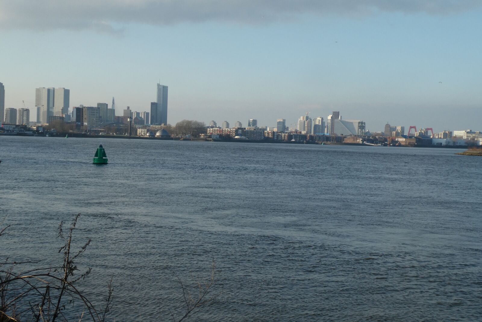 Panasonic Lumix DC-ZS70 (Lumix DC-TZ90) sample photo. Skyline rotterdam, river, new photography