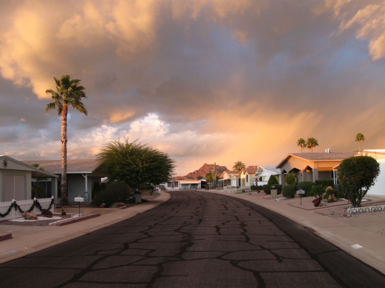 Canon PowerShot A590 IS sample photo. Arizona, mesa, sunset photography