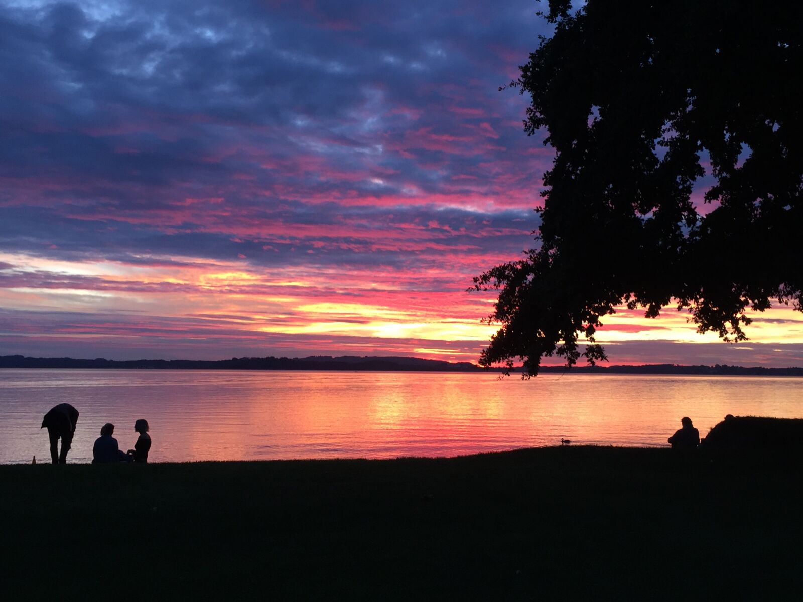 Apple iPhone 6 Plus sample photo. Chiemsee, overseas, sunset photography