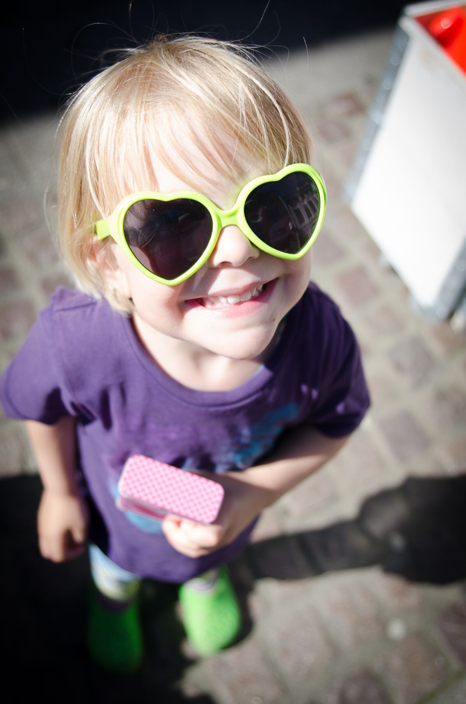 Nikon D7000 sample photo. Child, heart, sunglasses photography