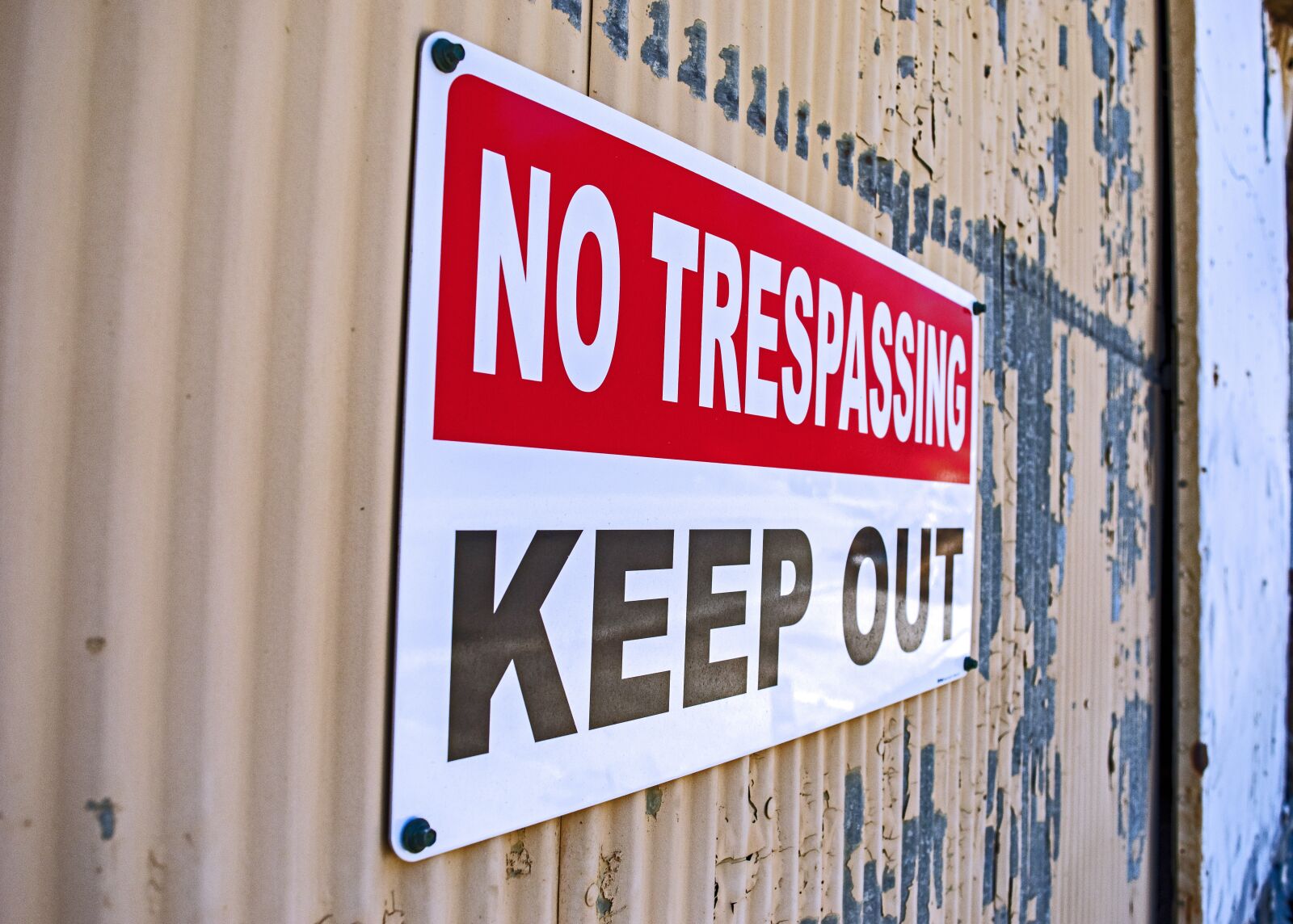Nikon D3200 sample photo. No trespassing, keep out photography