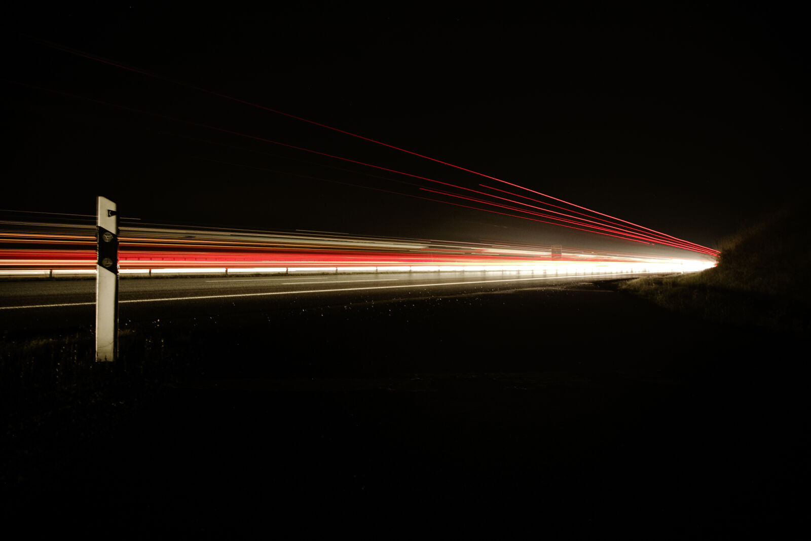 Canon EOS 5D sample photo. Night, dark, train, speed photography