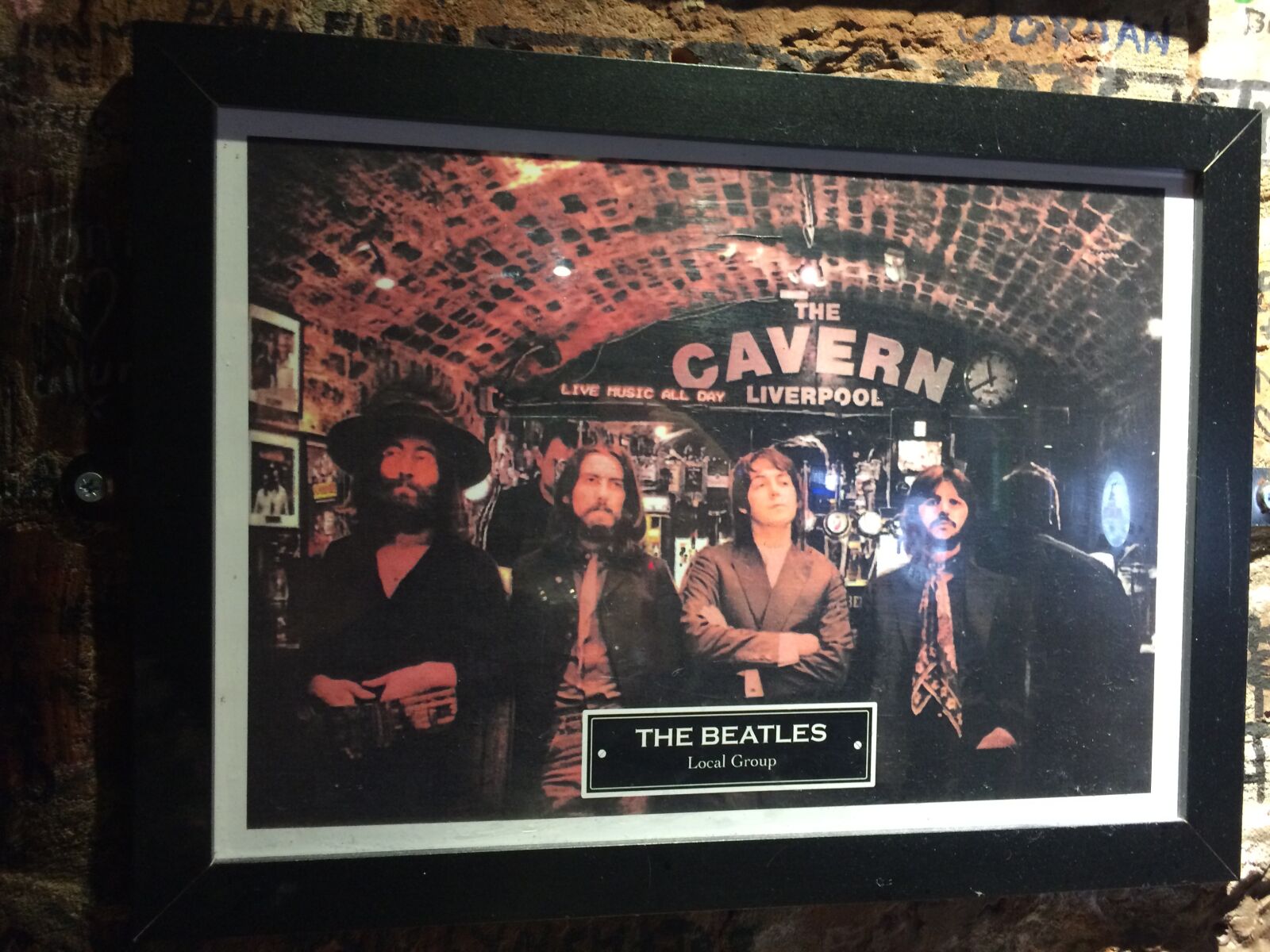 iPhone 5s back camera 4.15mm f/2.2 sample photo. Cavern, photo, beatles photography