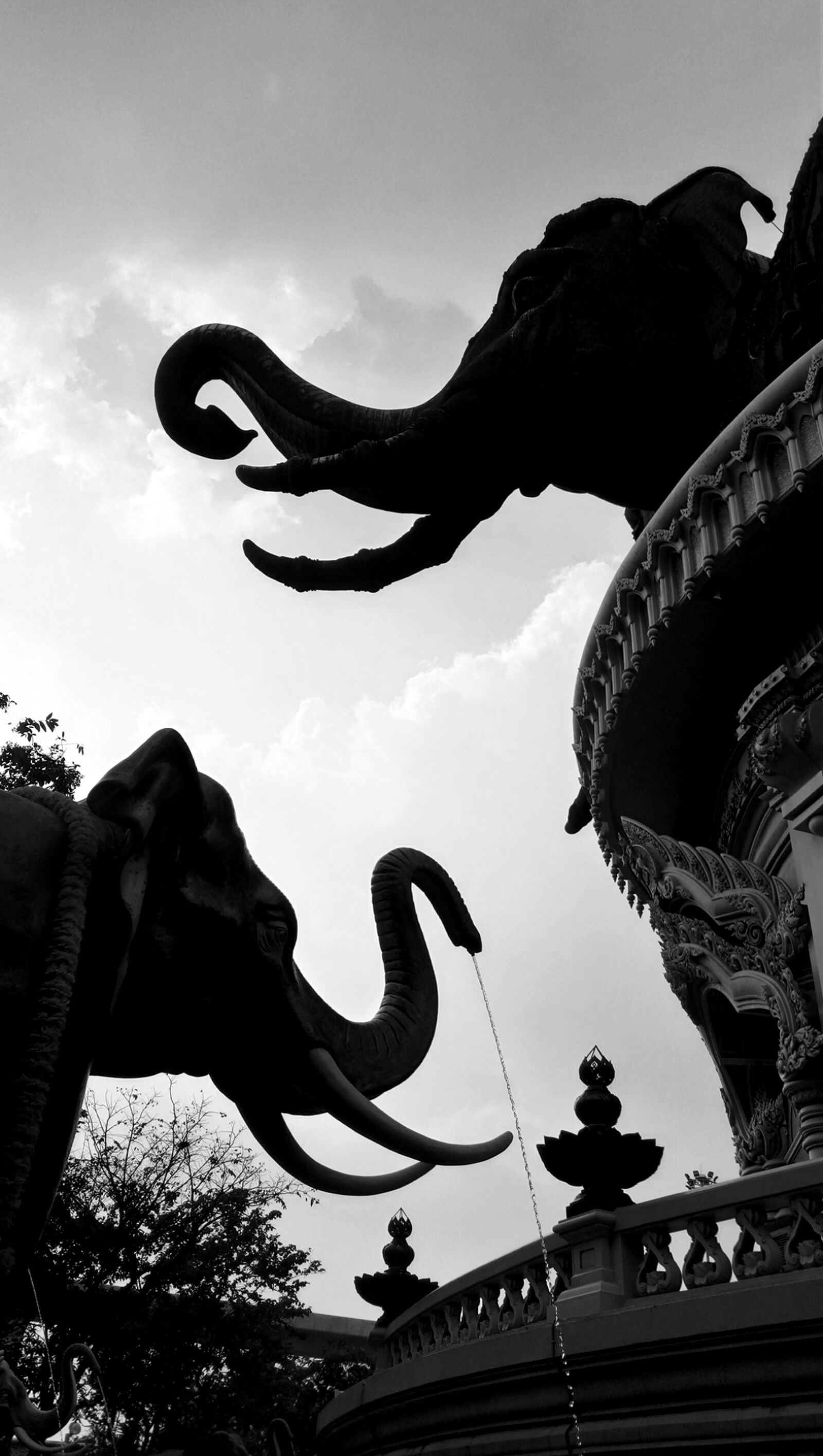 vivo 1601 sample photo. Elephant, statue, museum photography