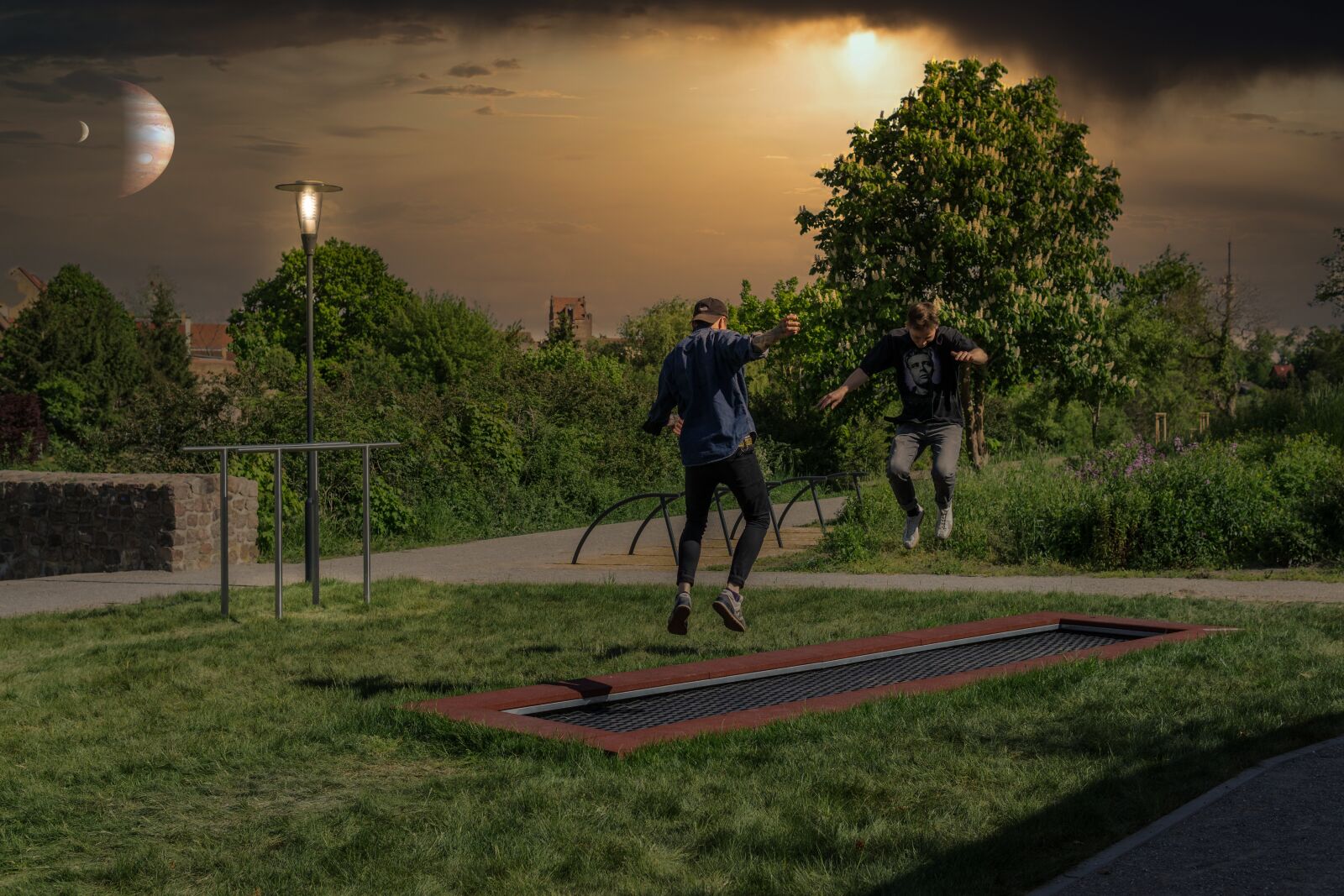 30mm F1.4 DC DN | Contemporary 016 sample photo. Playground, trampoline, swing photography