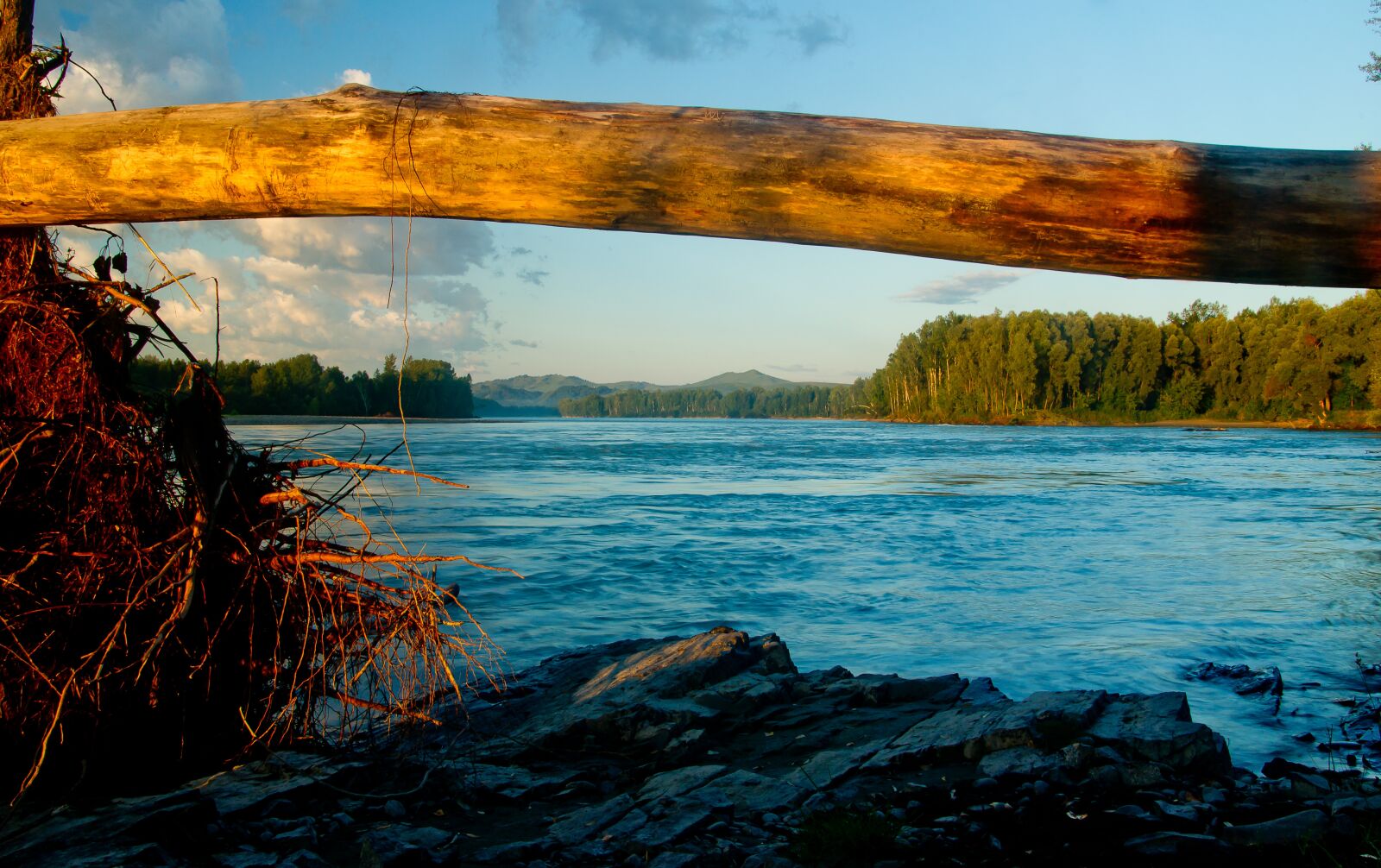 Sony Alpha DSLR-A850 sample photo. Landscape, katun river, nature photography