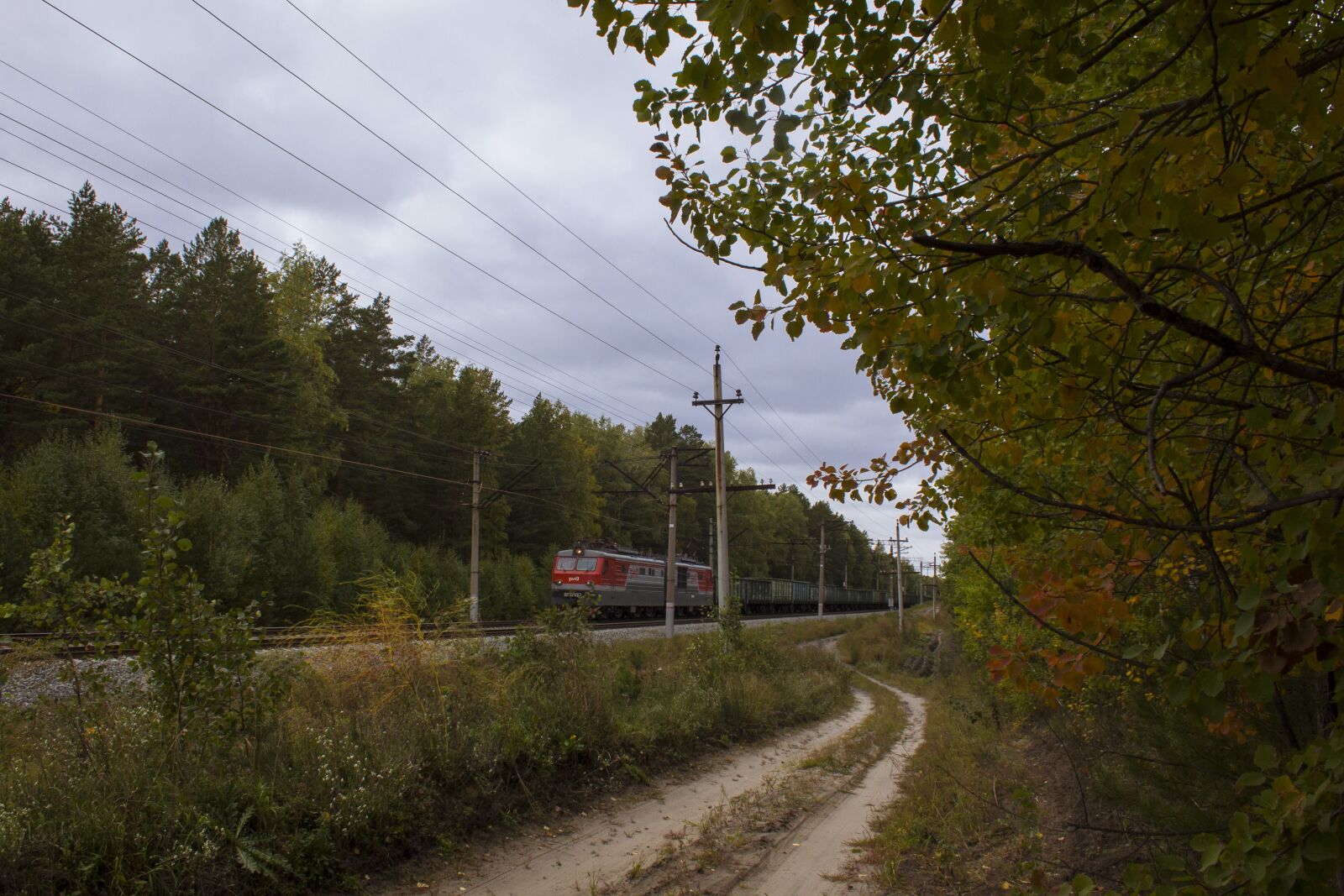 Canon EF-S 18-55mm F3.5-5.6 sample photo. Train, wagons, railroad photography