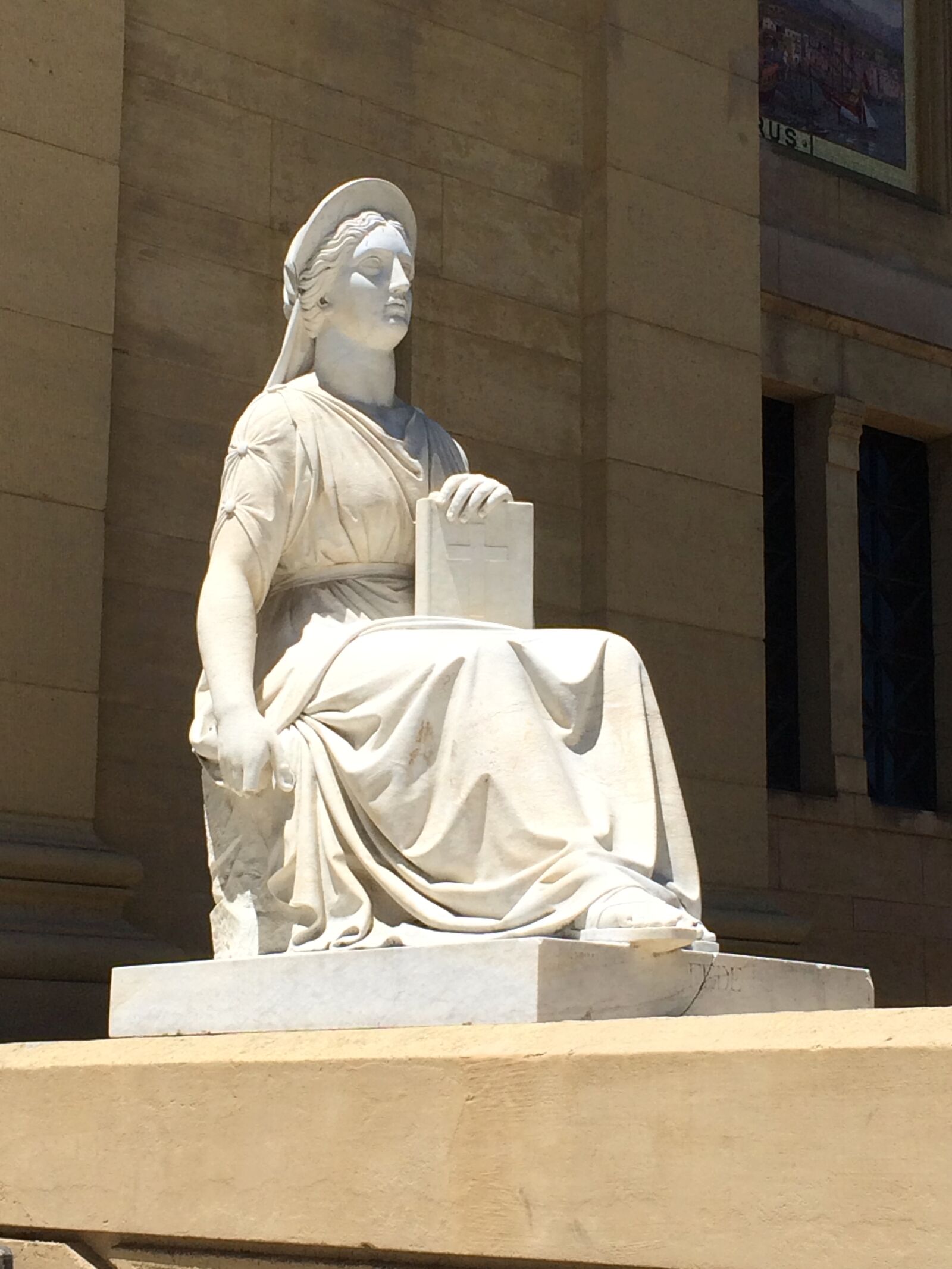 iPhone 5s back camera 4.15mm f/2.2 sample photo. Academia, stanford, statue photography